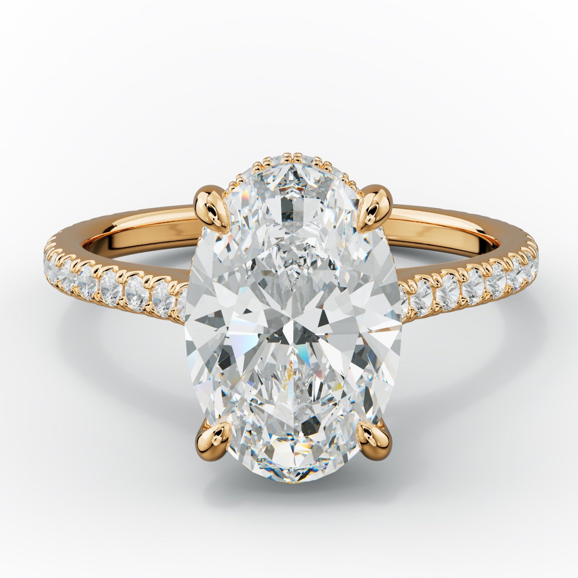 Aria Oval Diamond Engagement Ring