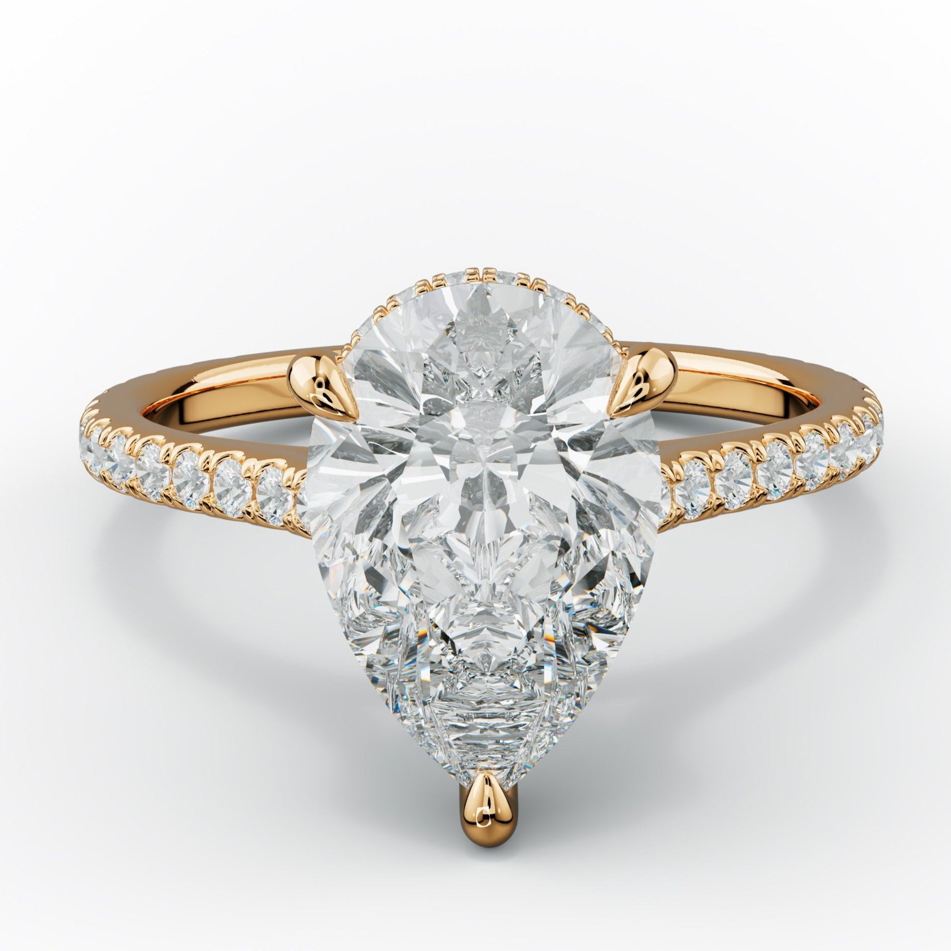 Aria Pear Shape Diamond Engagement Ring