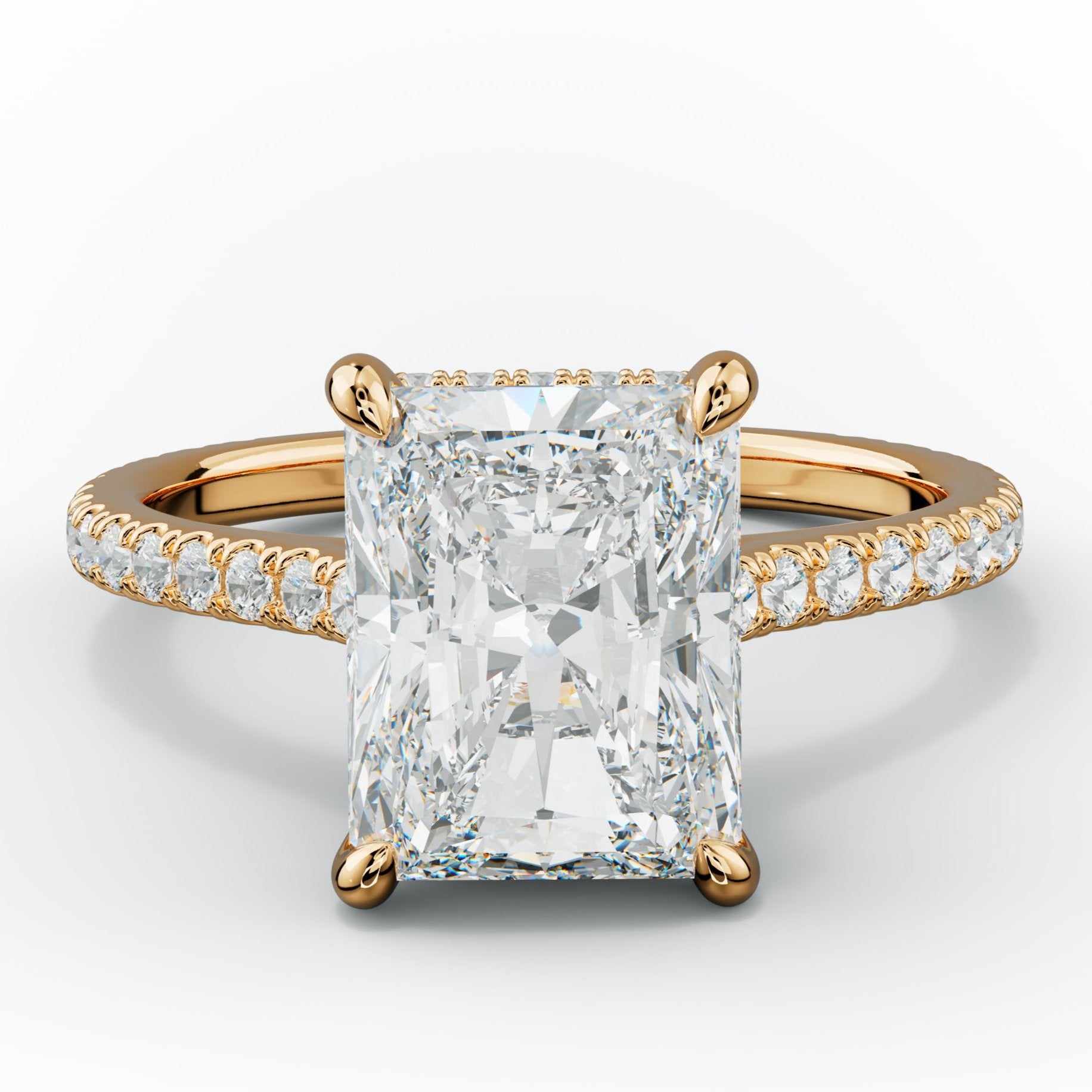 Aria Radiant Cut Diamond Engagement Ring