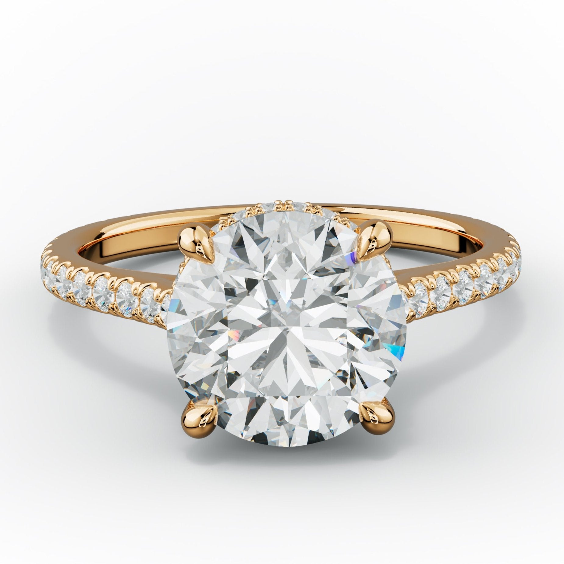 Aria Round Diamond Engagement Ring