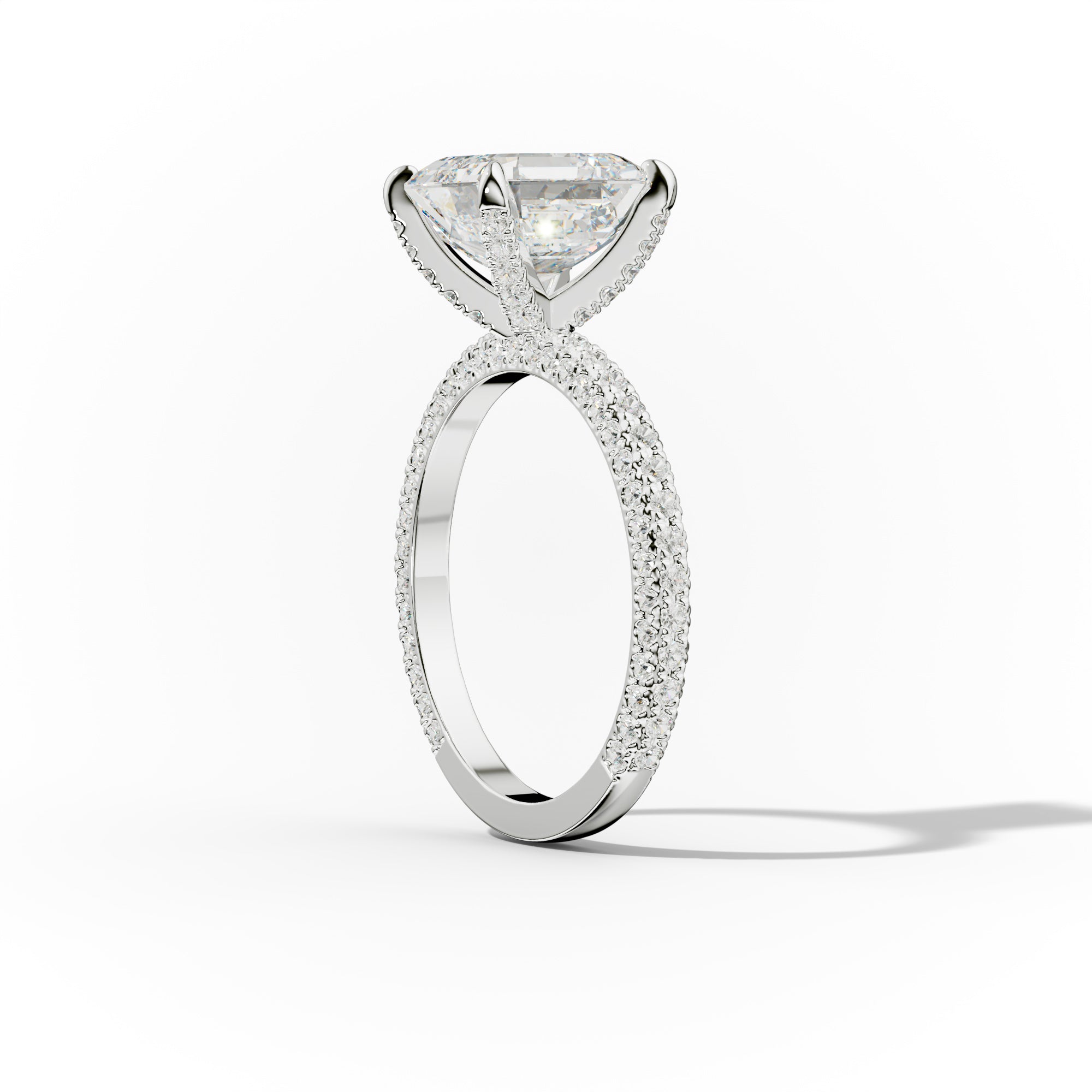 Sofia Asscher Cut Diamond Engagement Ring