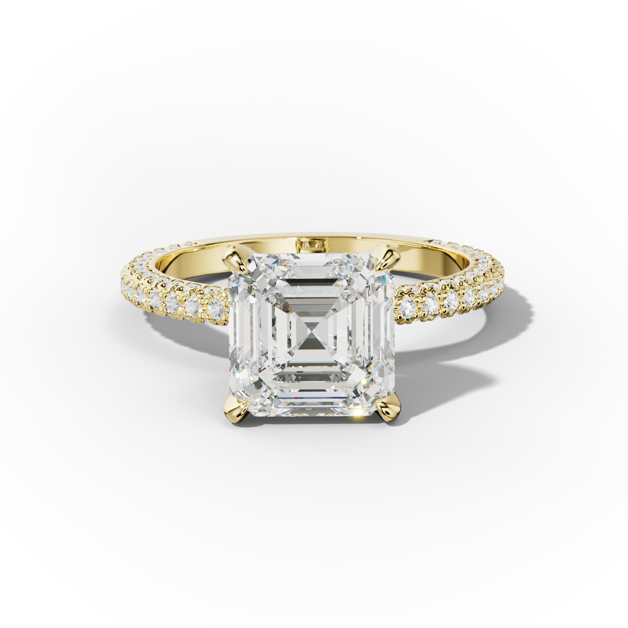 Sofia Asscher Cut Diamond Engagement Ring