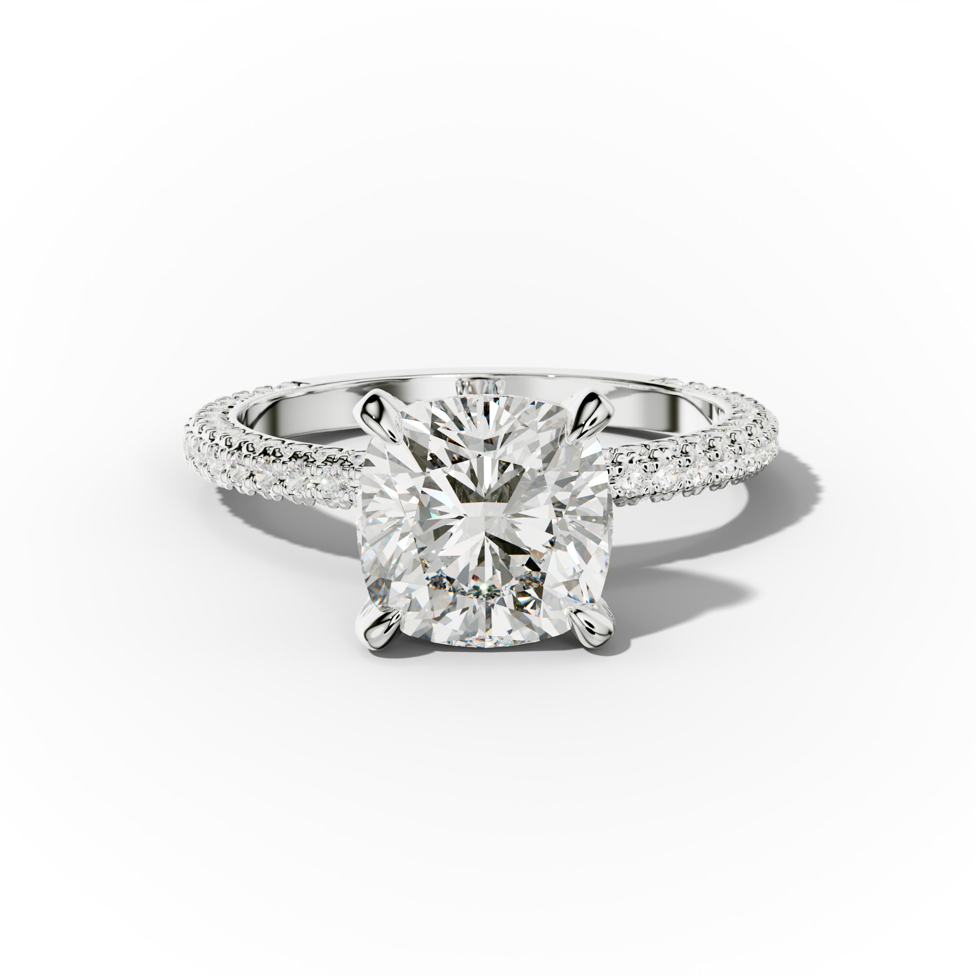 Sofia Cushion Cut Diamond Engagement Ring