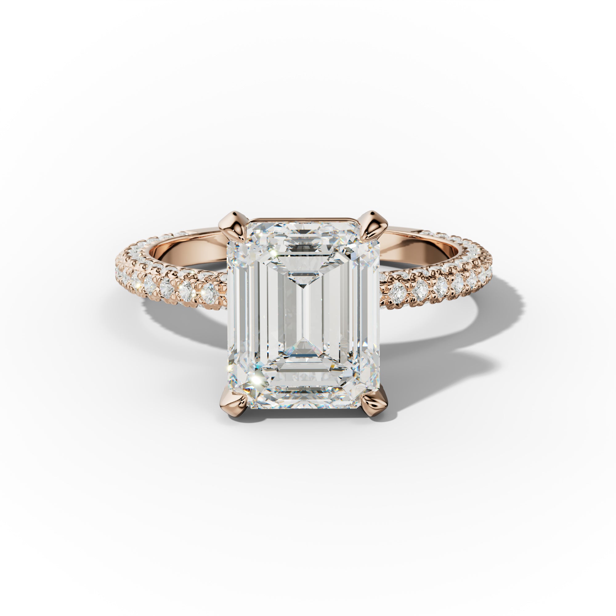Sofia Emerald Cut Diamond Engagement Ring