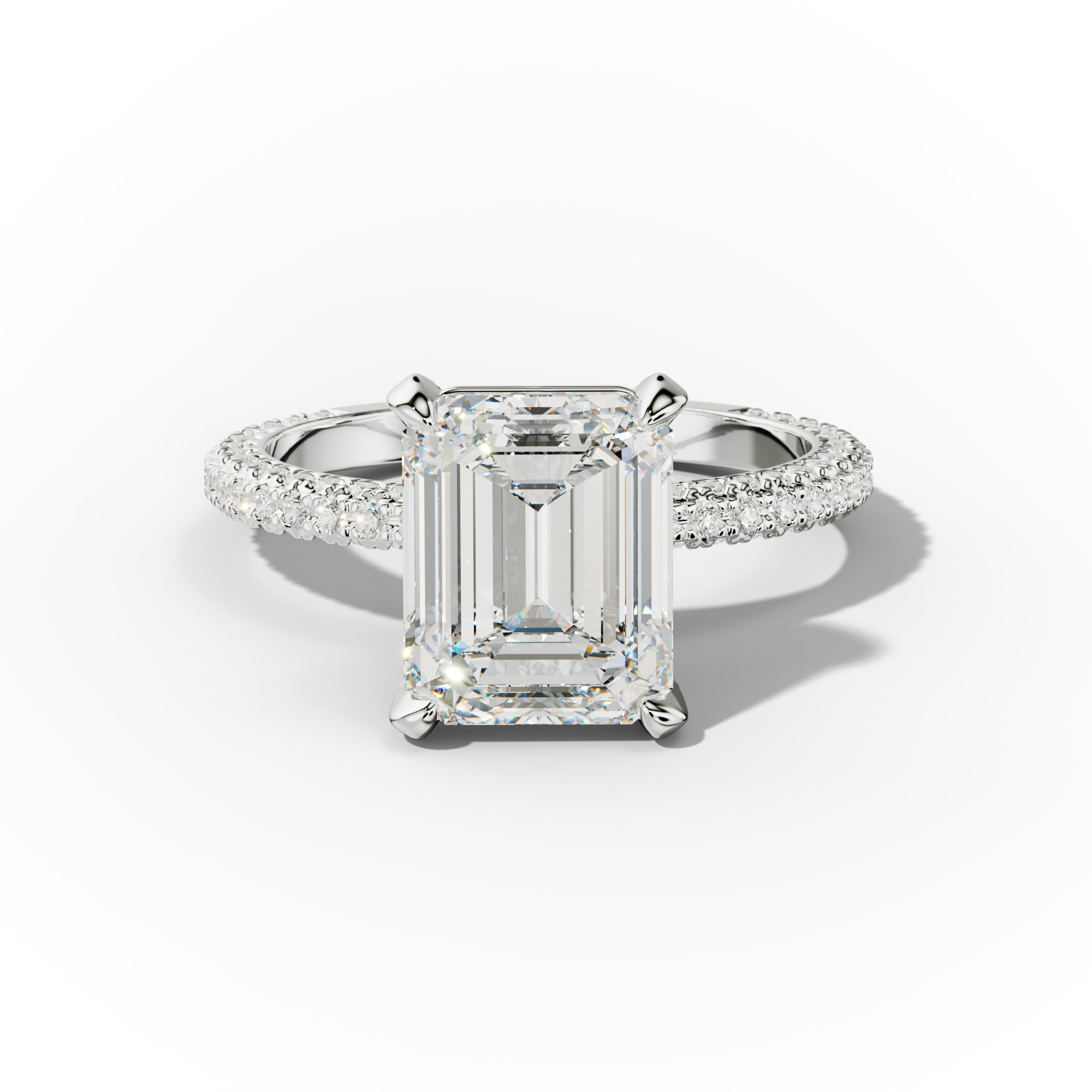 Sofia Emerald Cut Diamond Engagement Ring