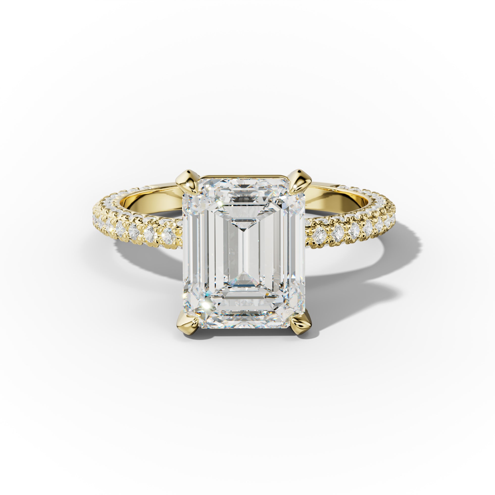 Sofia Emerald Cut Diamond Engagement Ring