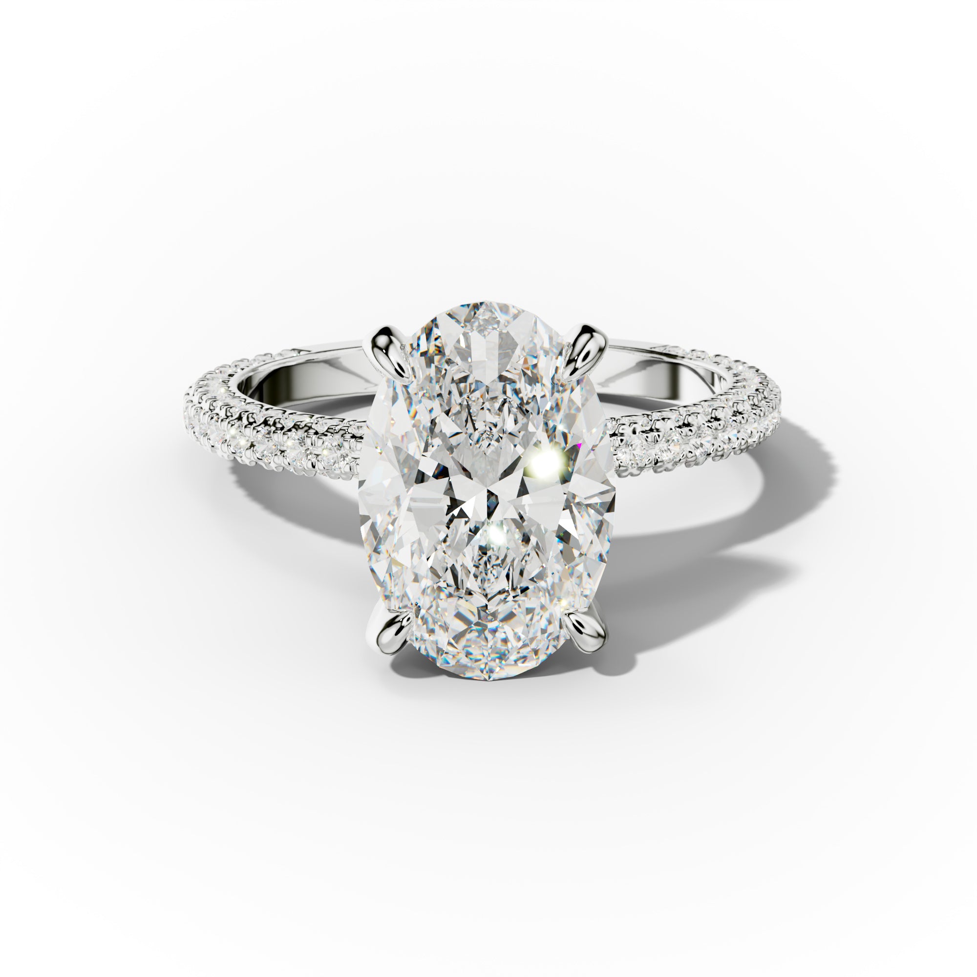 Sofia Oval Diamond Engagement Ring