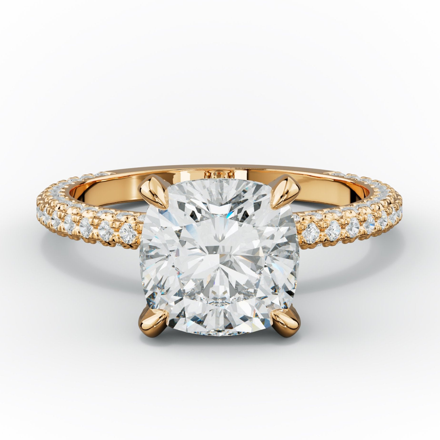 Sofia Cushion Cut Diamond Engagement Ring