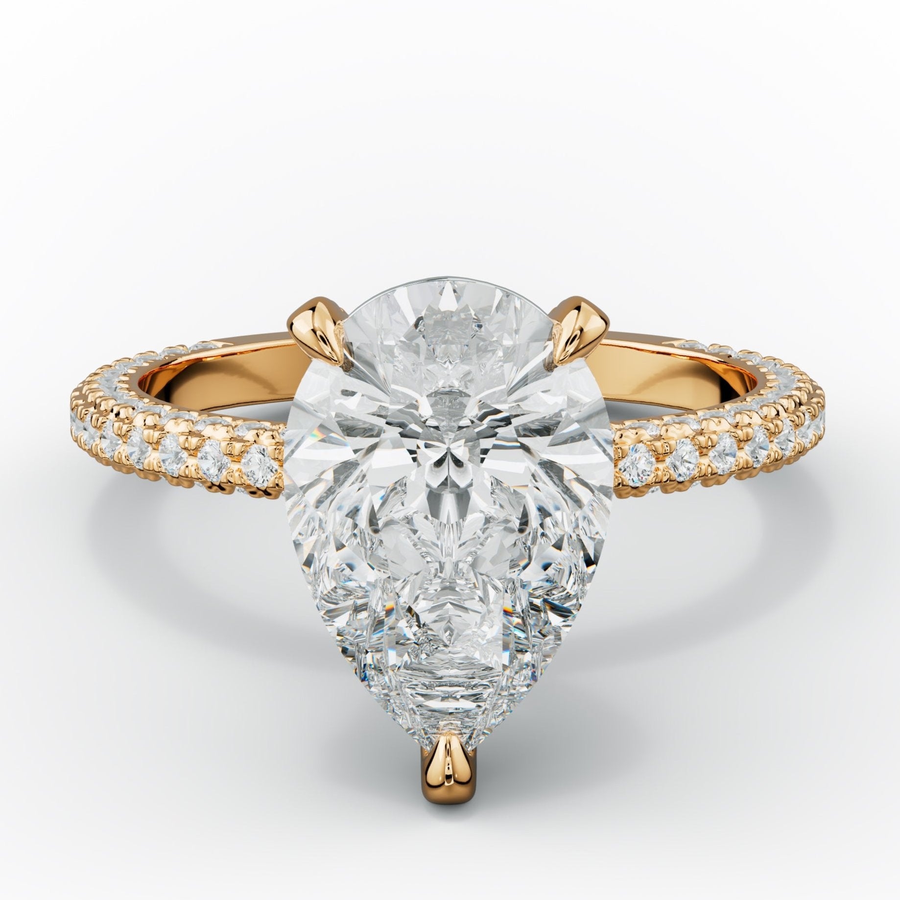 Sofia Pear Shape Diamond Engagement Ring