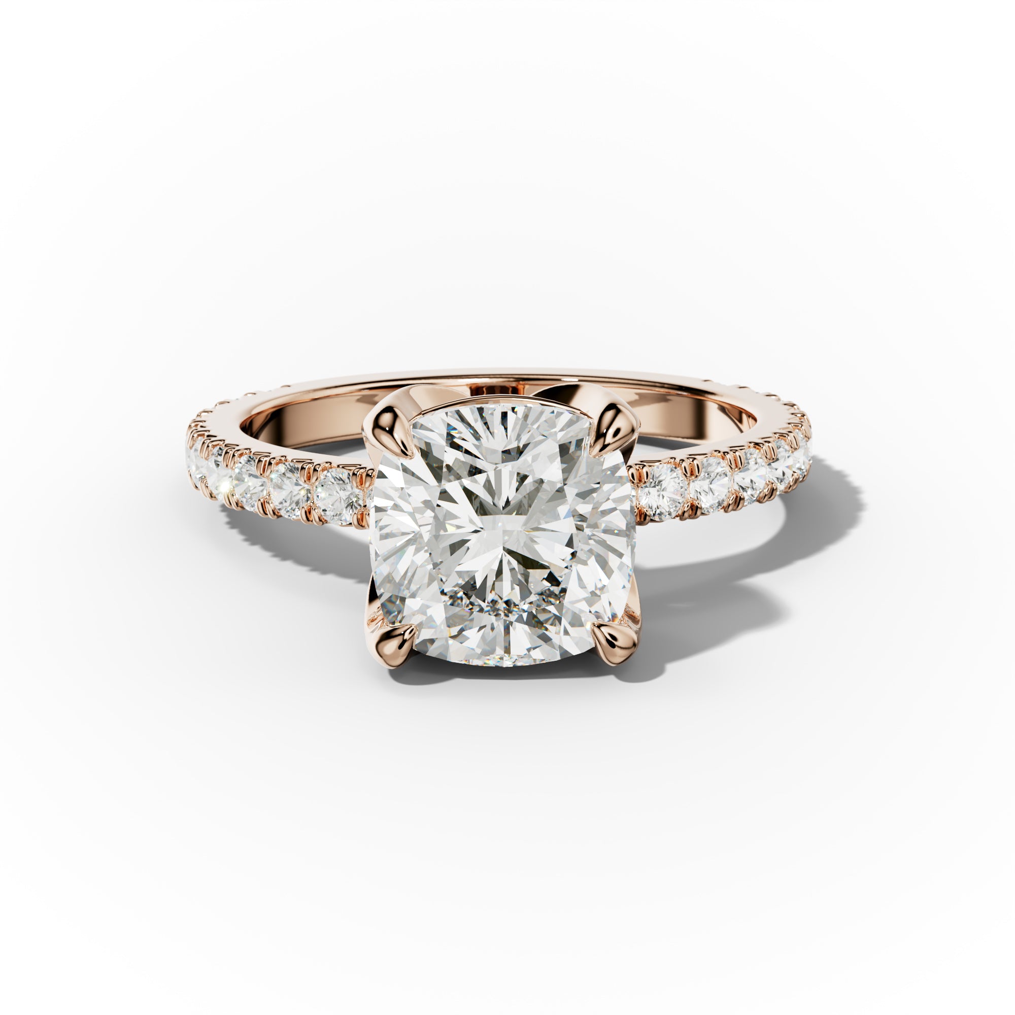 Evelyn Cushion Cut Diamond Engagement Ring