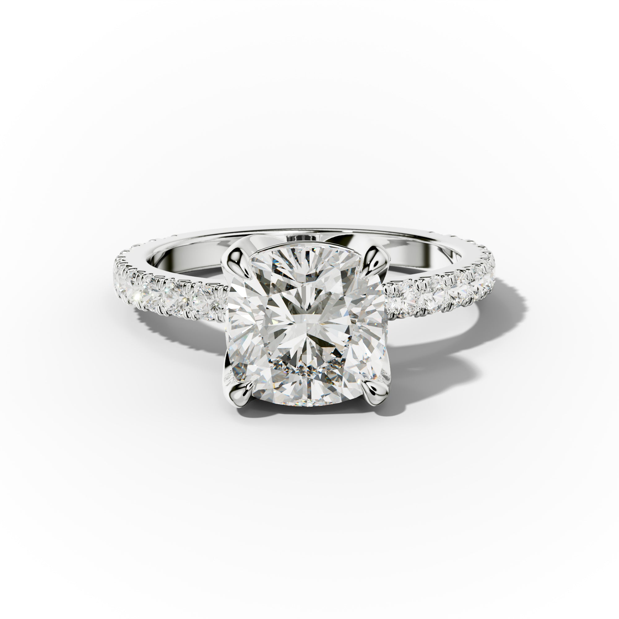 Evelyn Cushion Cut Diamond Engagement Ring