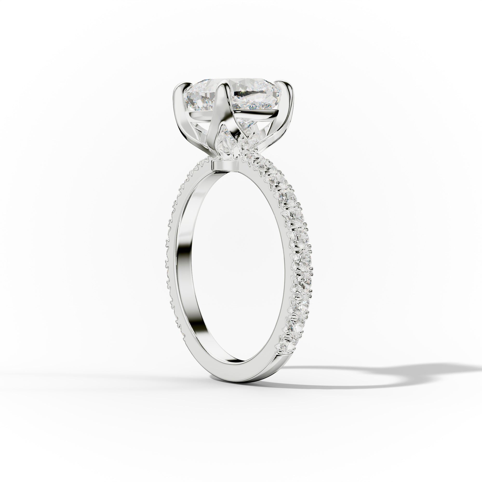 Evelyn Cushion Cut Diamond Engagement Ring