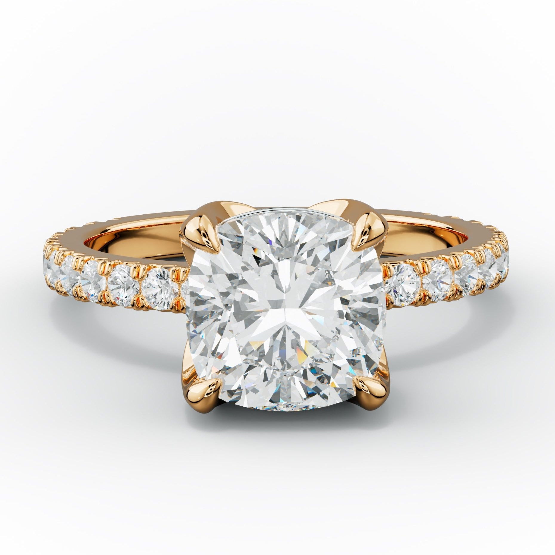 Evelyn Cushion Cut Diamond Engagement Ring