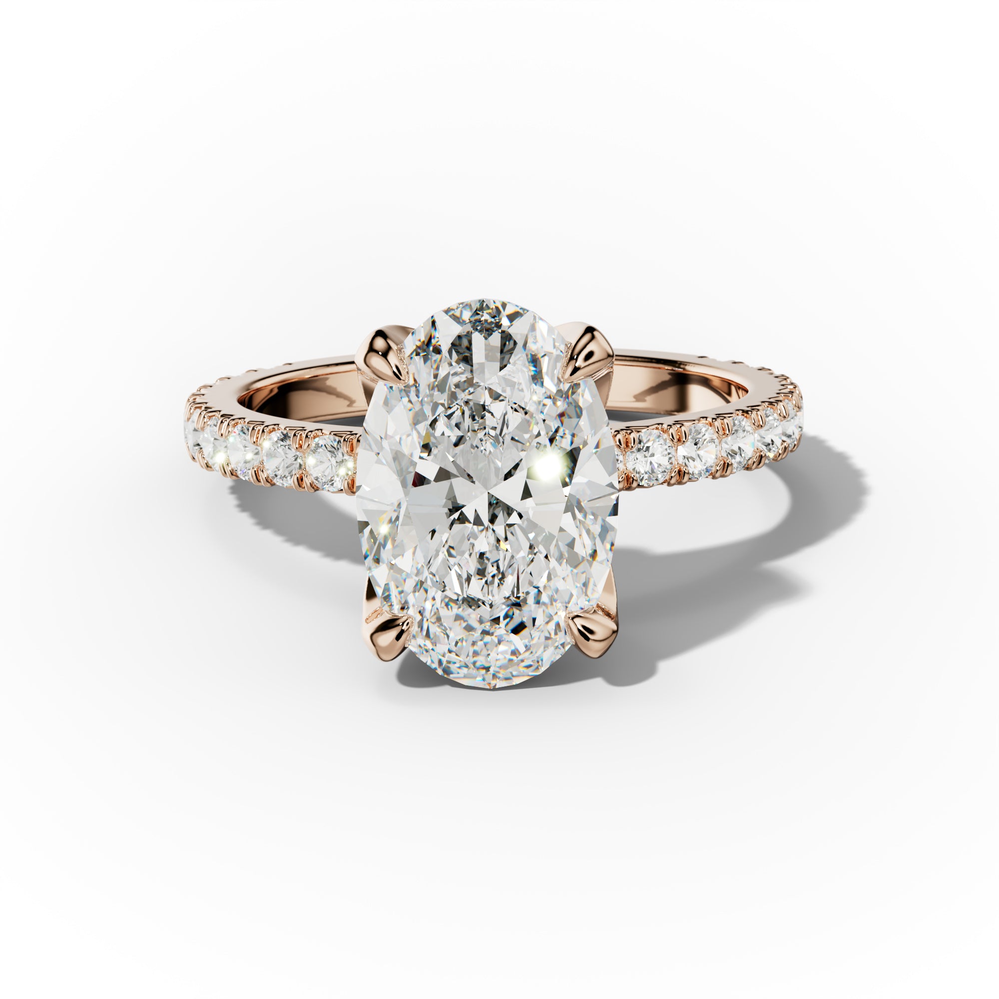Evelyn Oval Diamond Engagement Ring