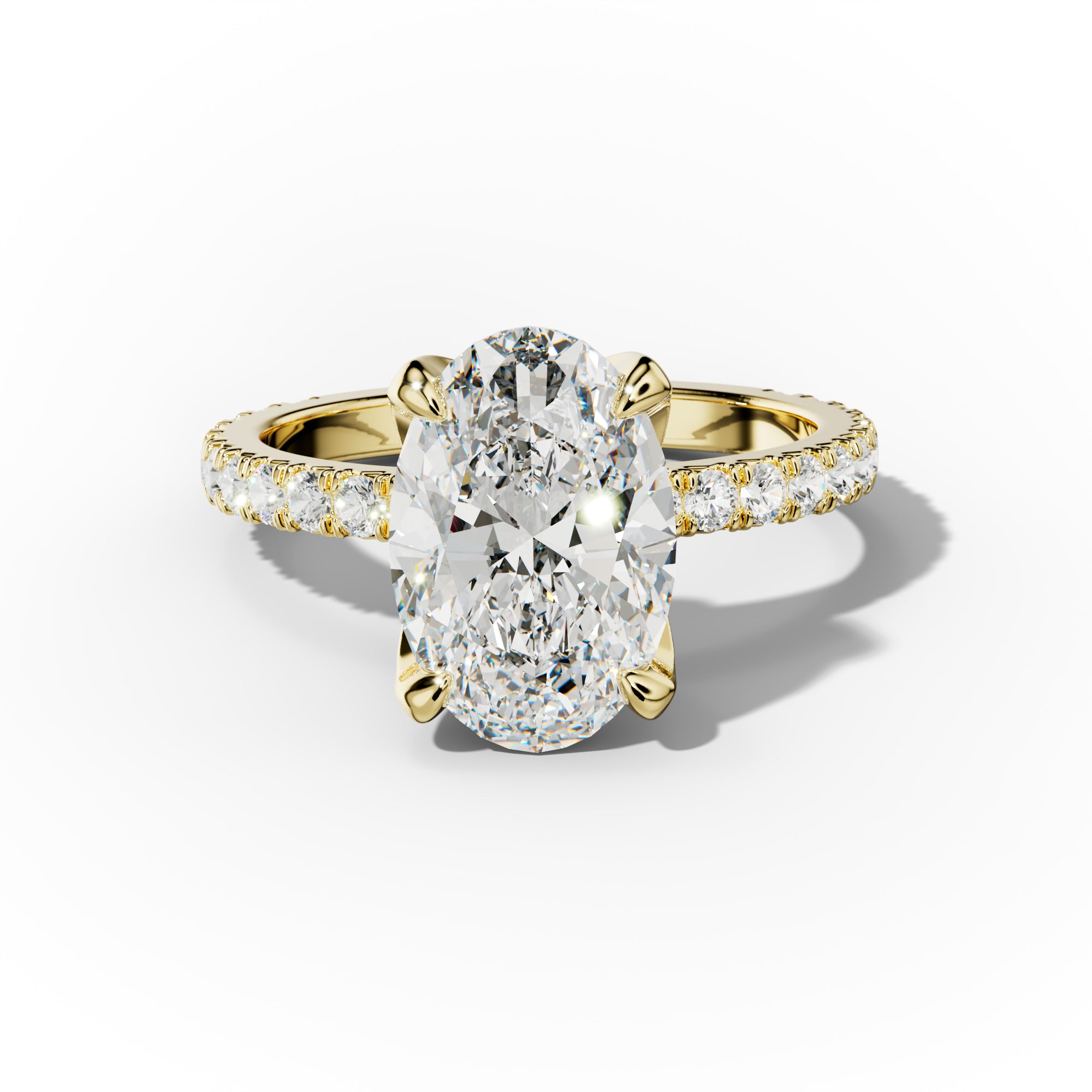 Evelyn Oval Diamond Engagement Ring