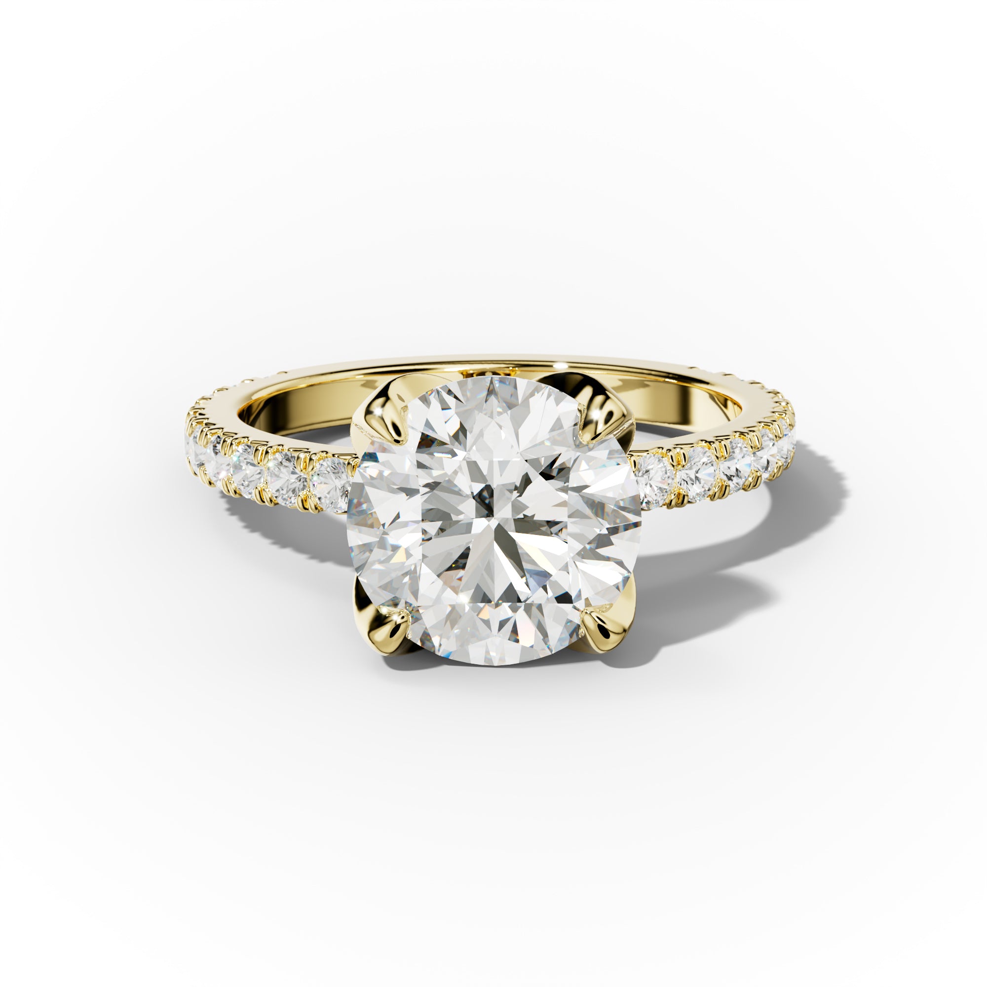 Evelyn Round Diamond Engagement Ring