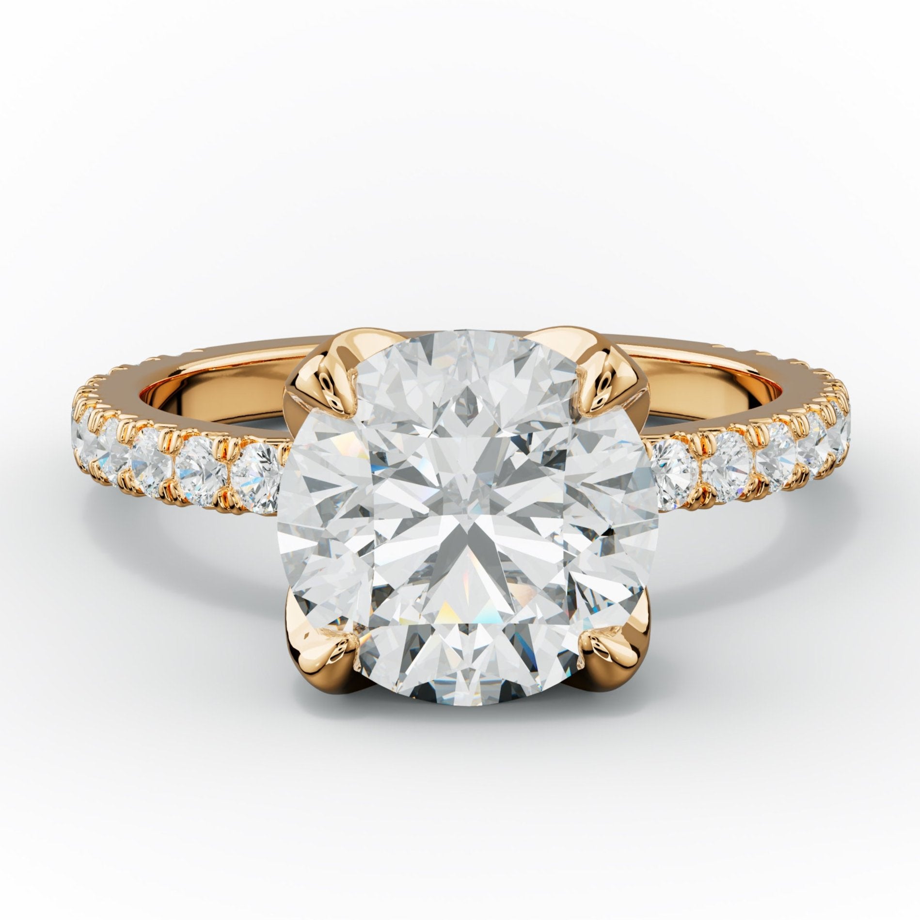 Evelyn Round Diamond Engagement Ring