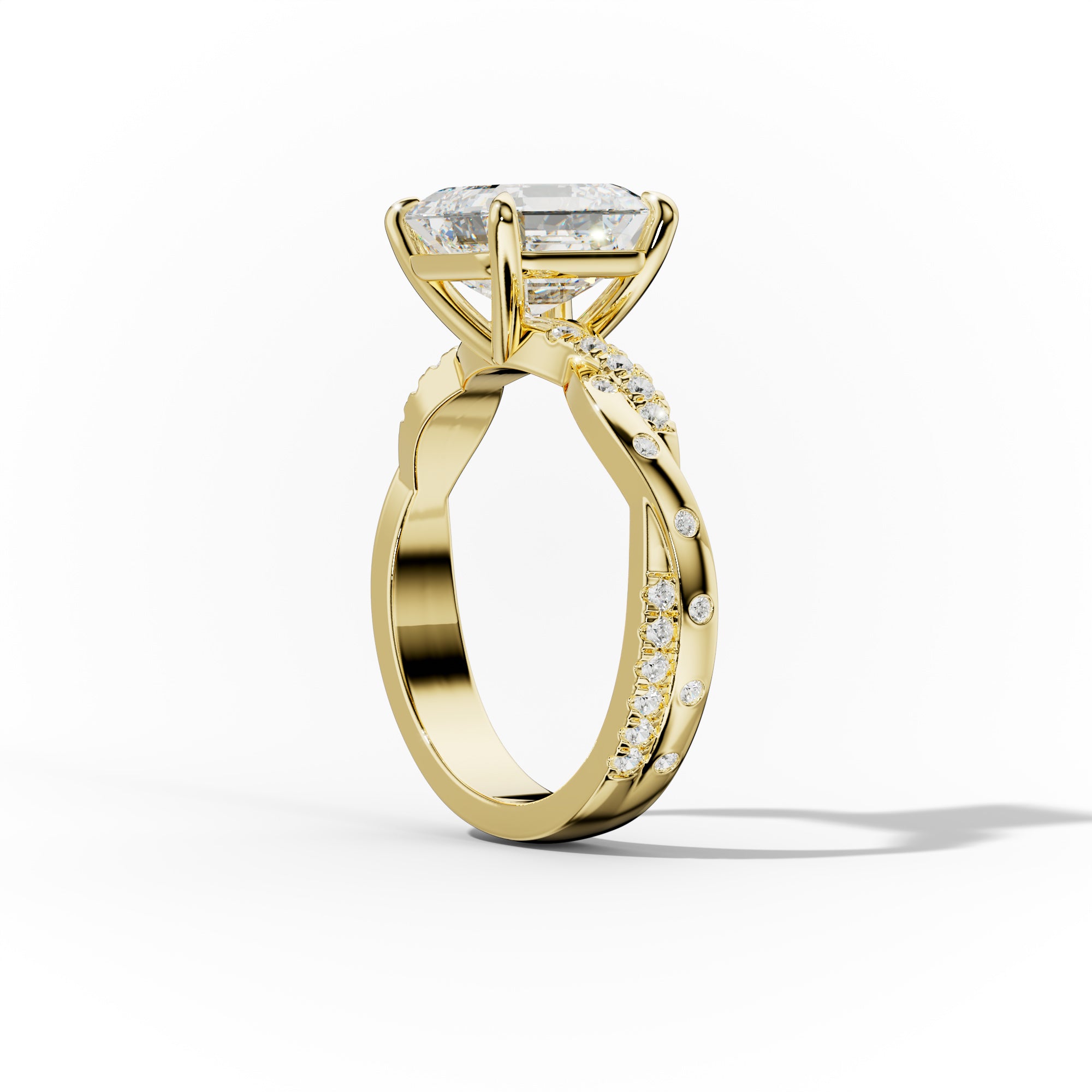 Mia Asscher Cut Diamond Engagement Ring