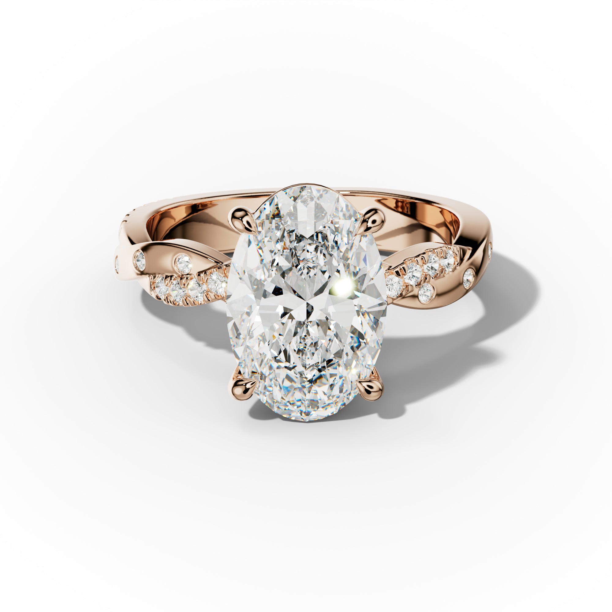 Mia Oval Diamond Engagement Ring