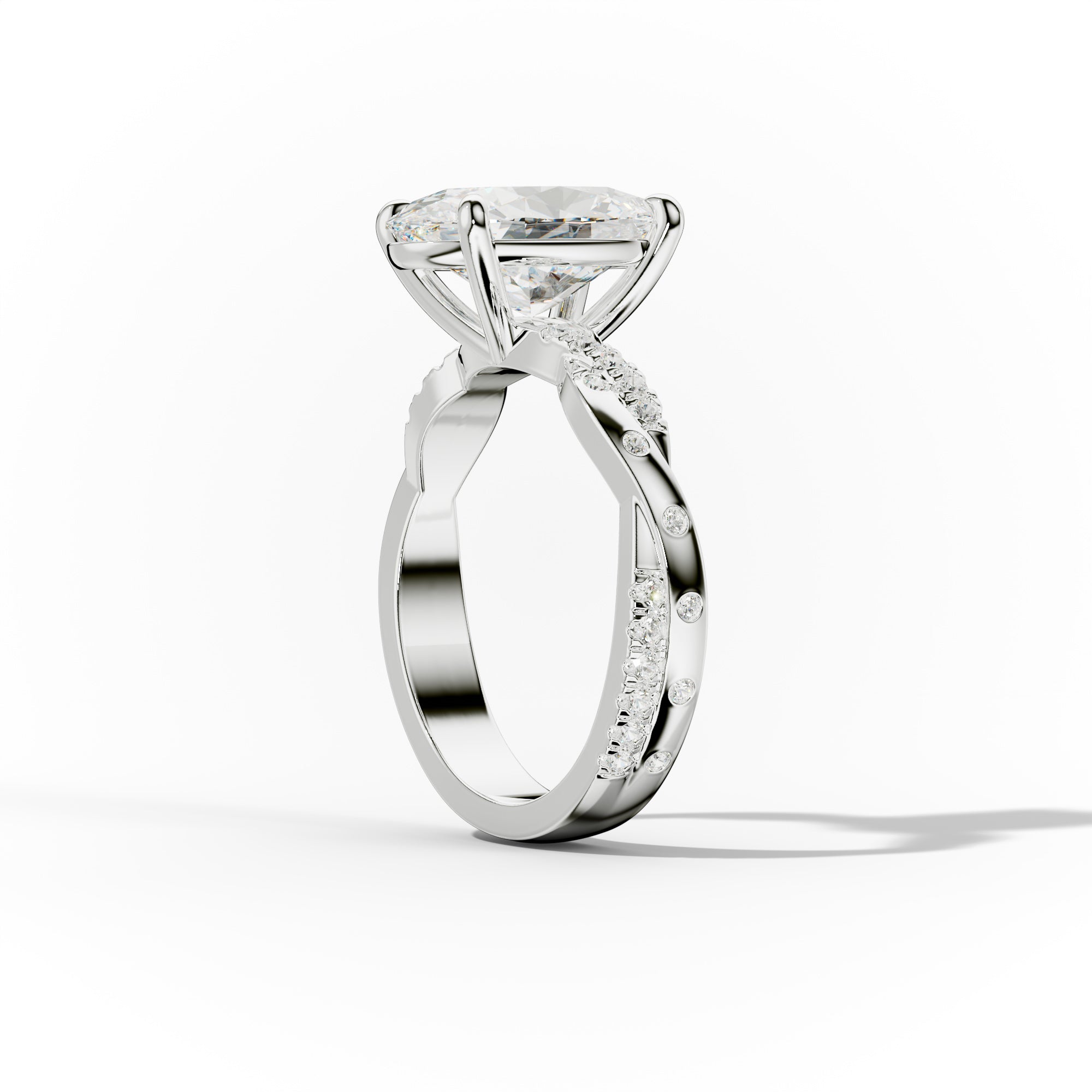 Mia Oval Diamond Engagement Ring