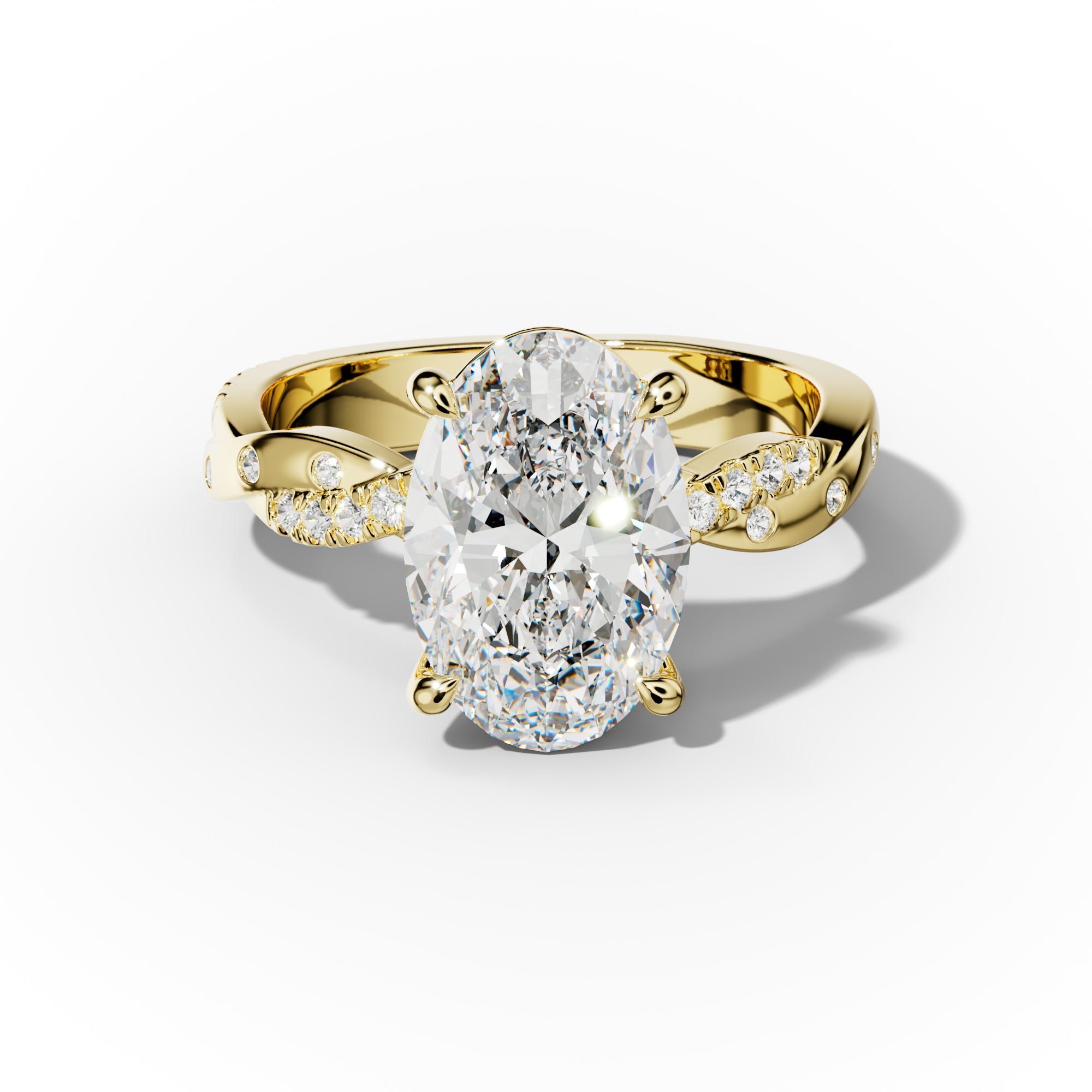 Mia Oval Diamond Engagement Ring