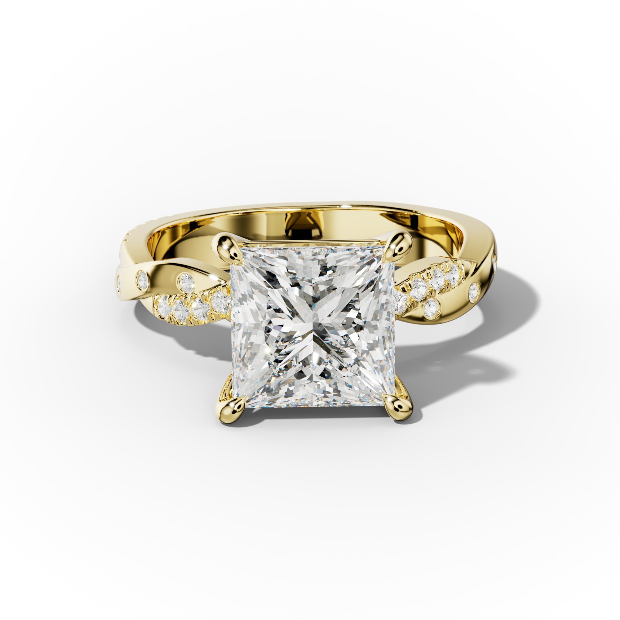 Mia Princess Cut Diamond Engagement Ring