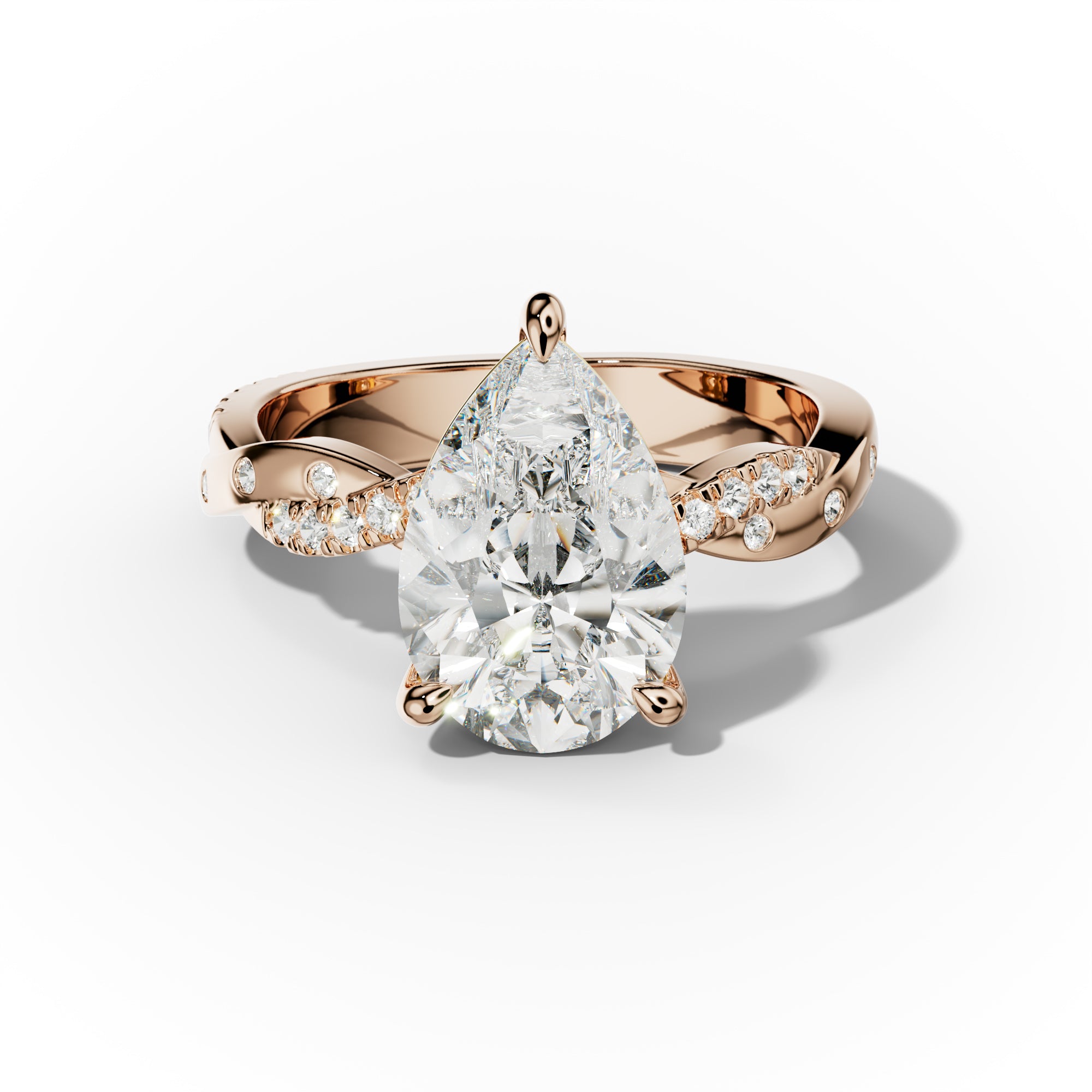Mia Pear Shape Diamond Engagement Ring
