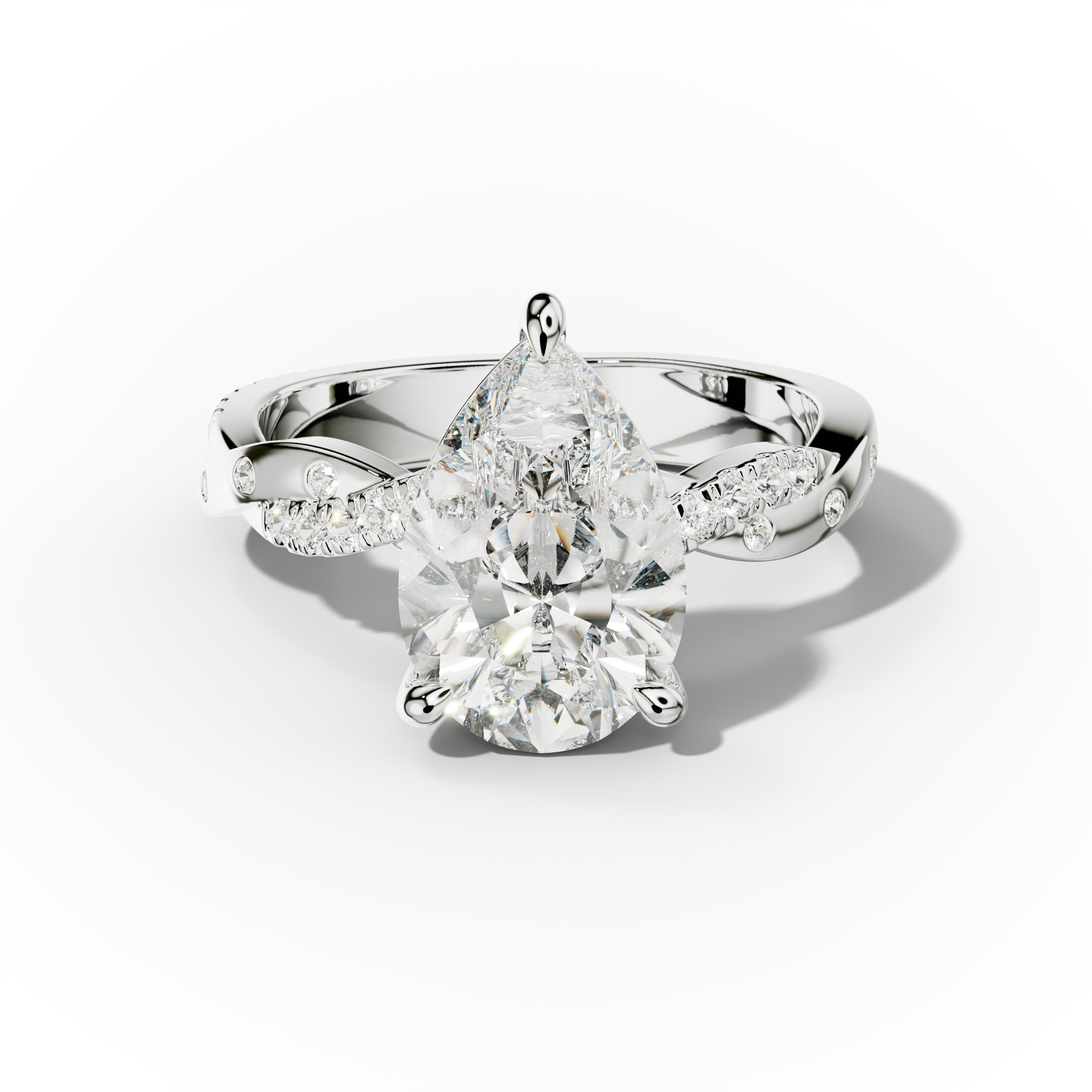 Mia Pear Shape Diamond Engagement Ring