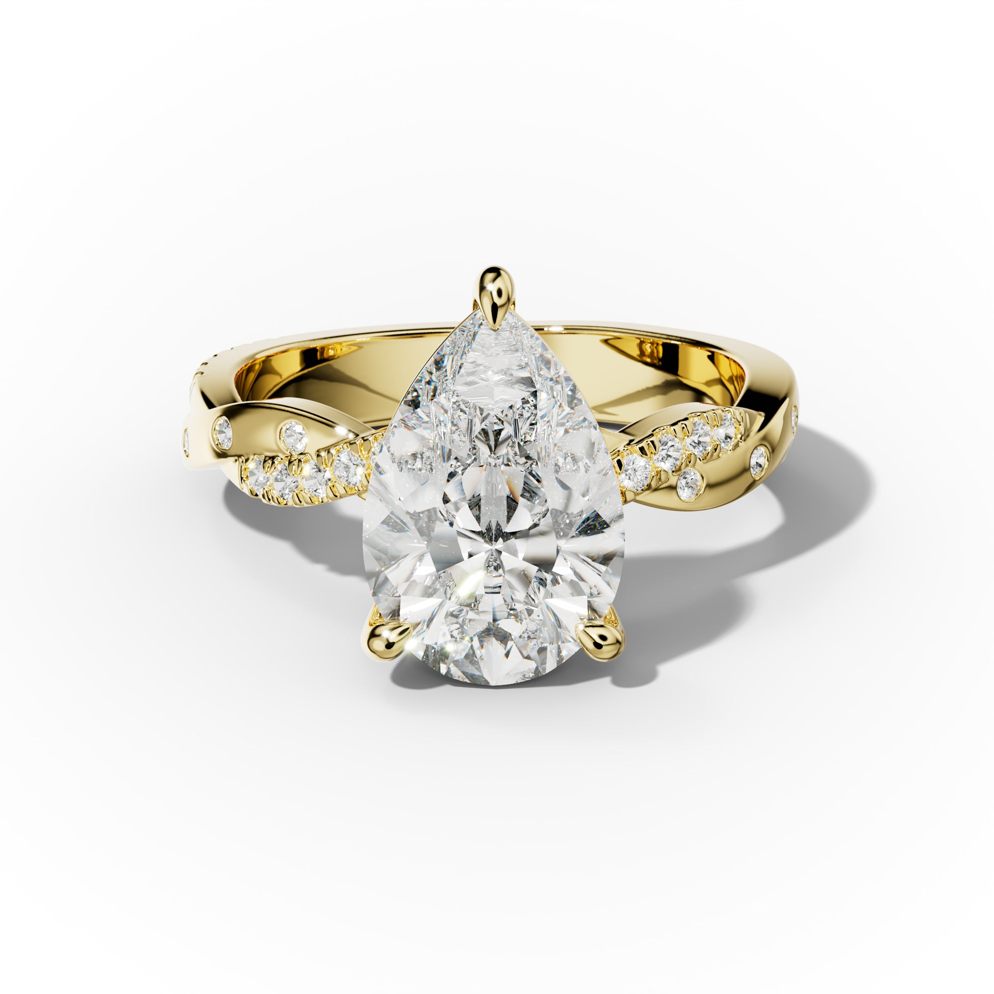 Mia Pear Shape Diamond Engagement Ring