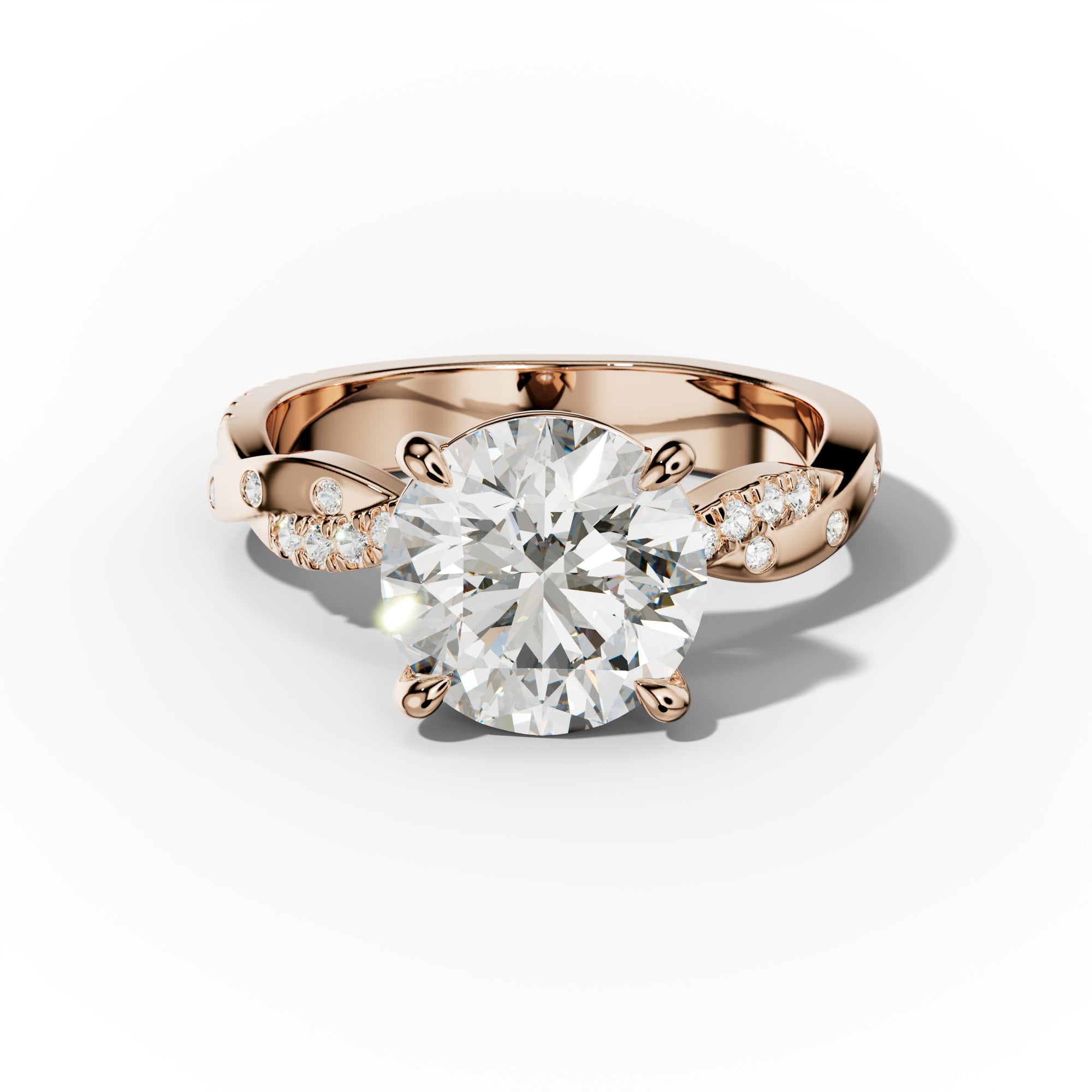 Mia Round Cut Diamond Engagement Ring