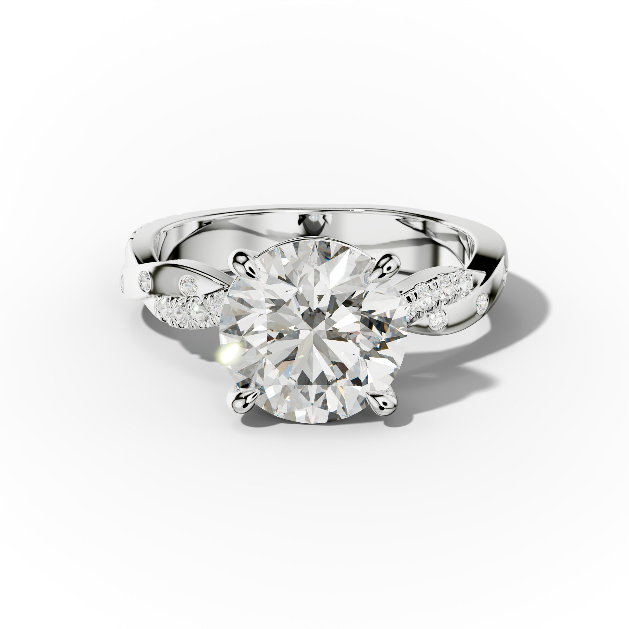 Mia Round Cut Diamond Engagement Ring