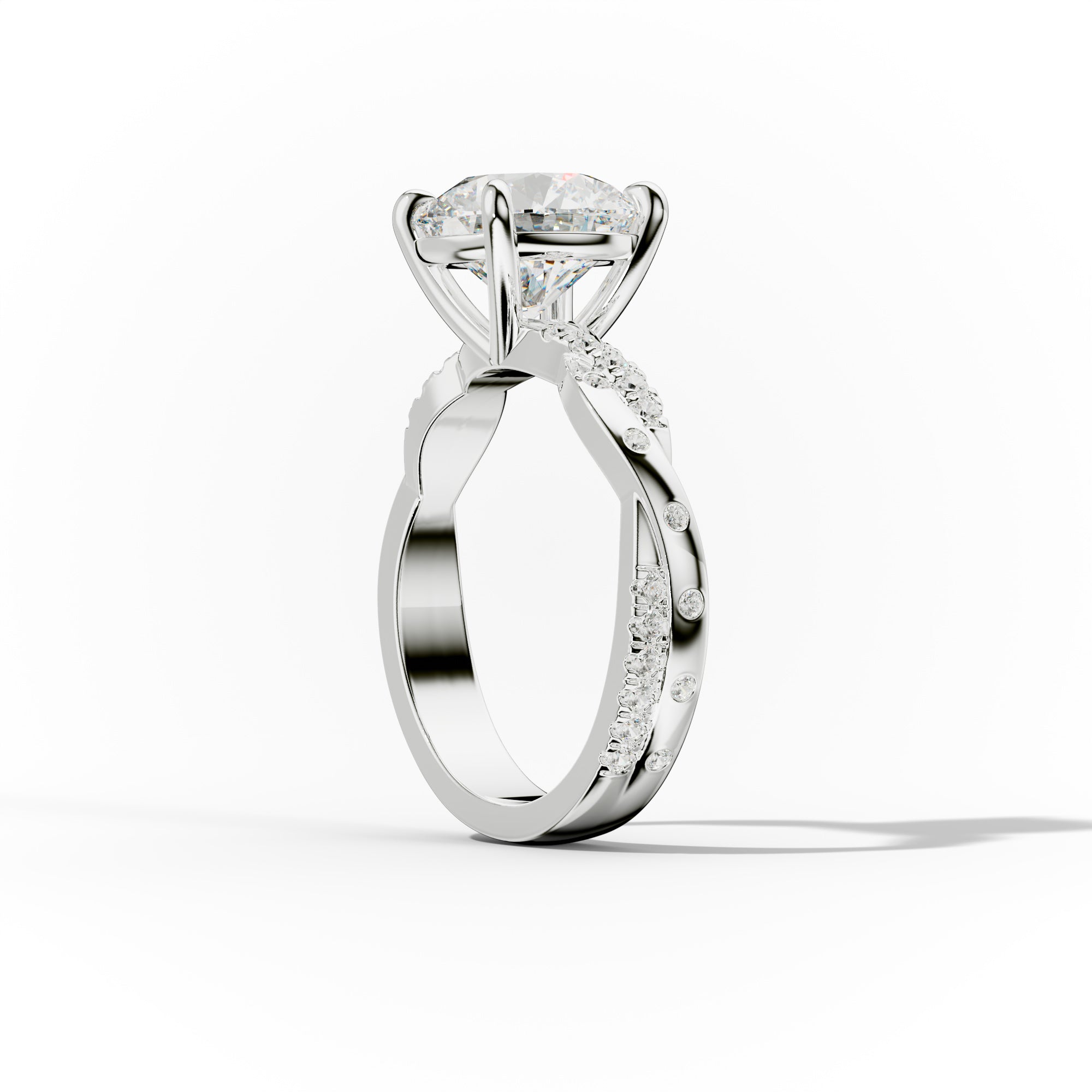 Mia Round Cut Diamond Engagement Ring