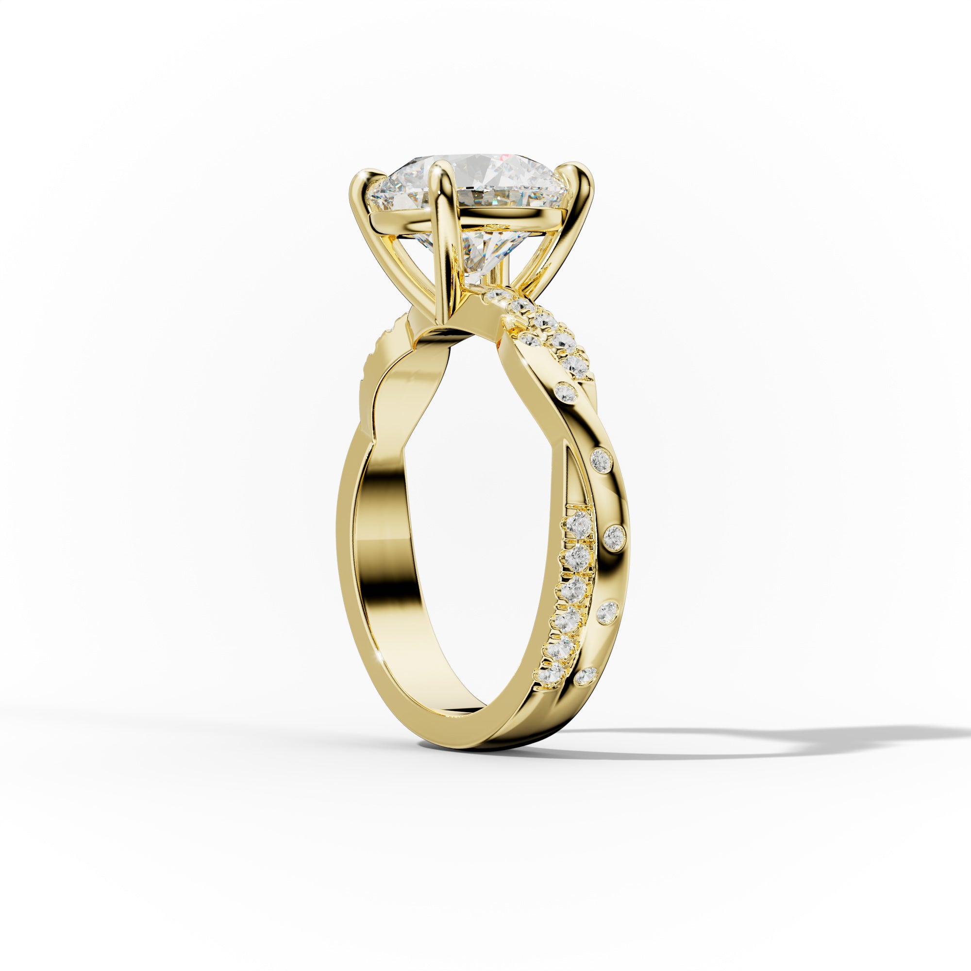 Mia Round Cut Diamond Engagement Ring