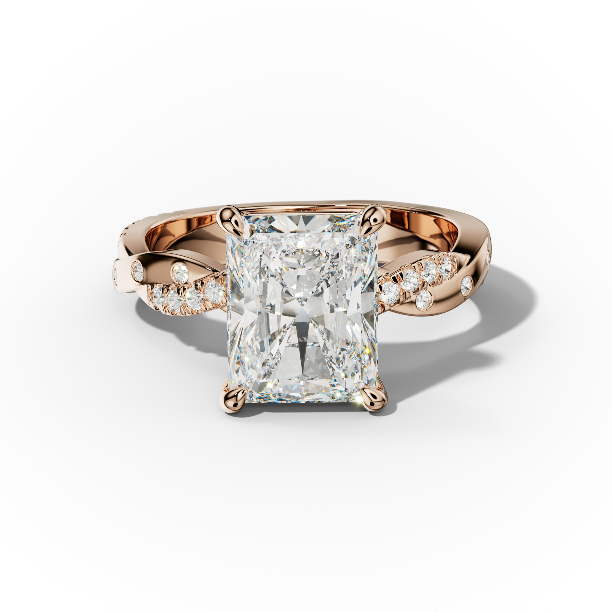Mia Radiant Cut Diamond Engagement Ring