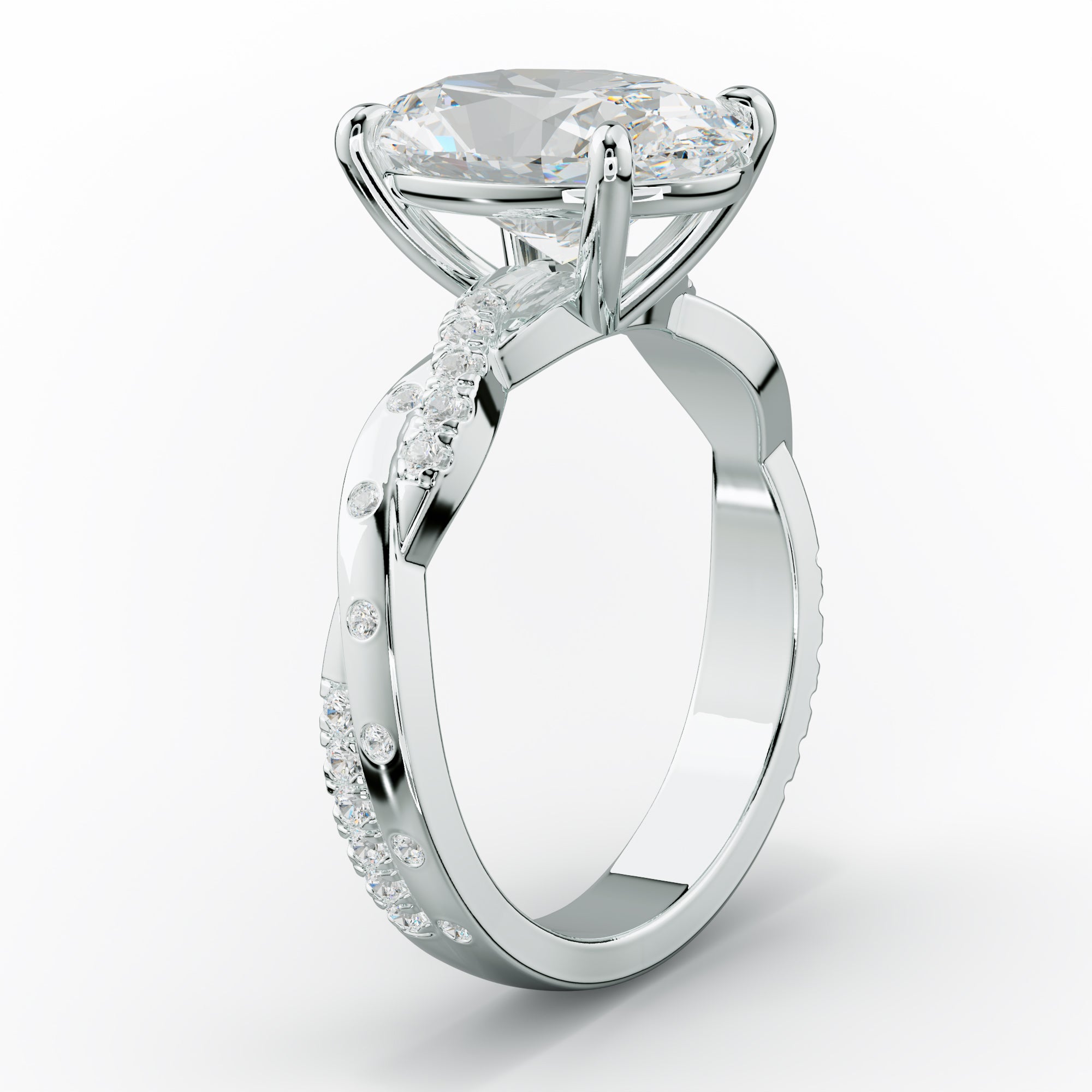 Mia Oval Diamond Engagement Ring