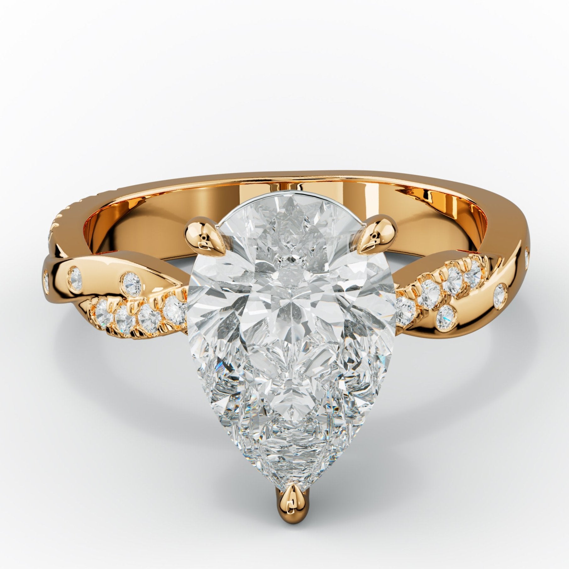 Mia Pear Shape Diamond Engagement Ring