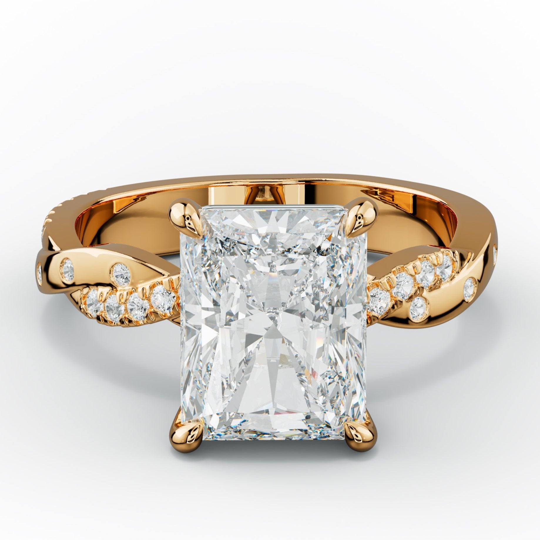 Mia Radiant Cut Diamond Engagement Ring