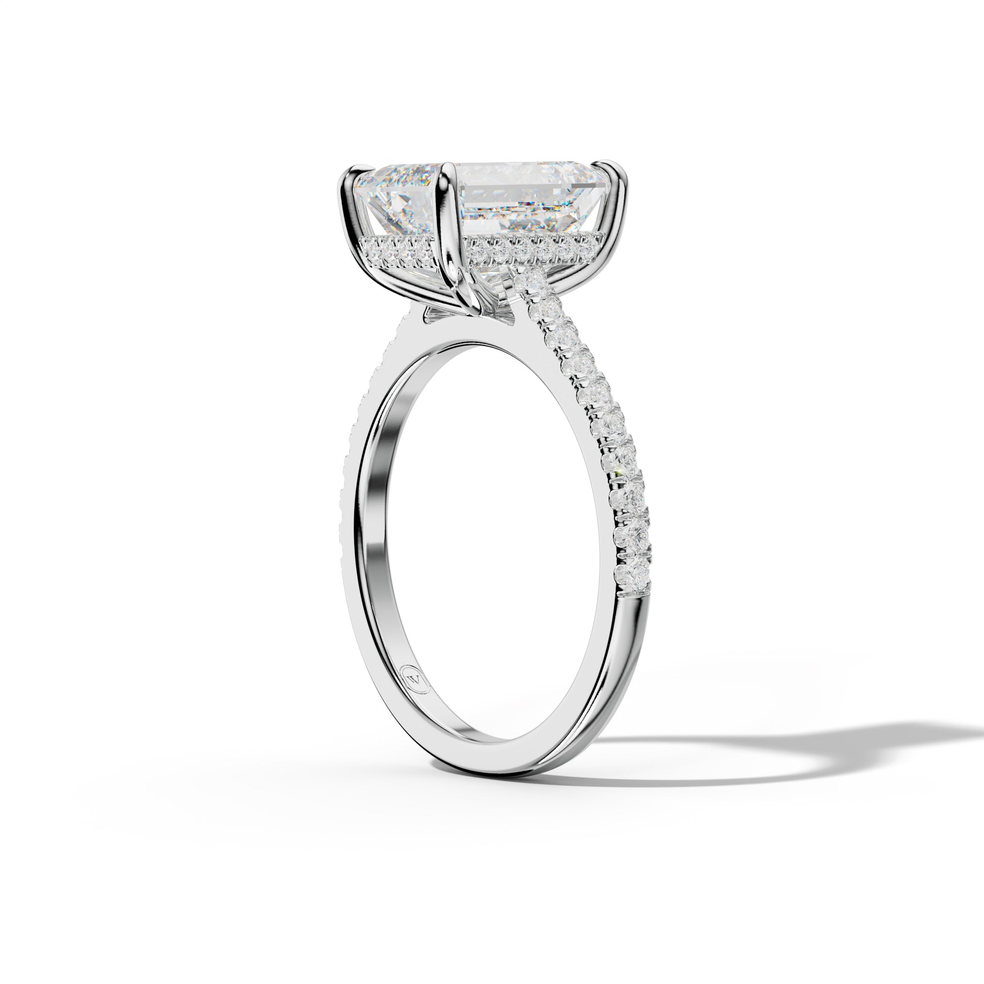 Alexis Emerald Cut Engagement Ring