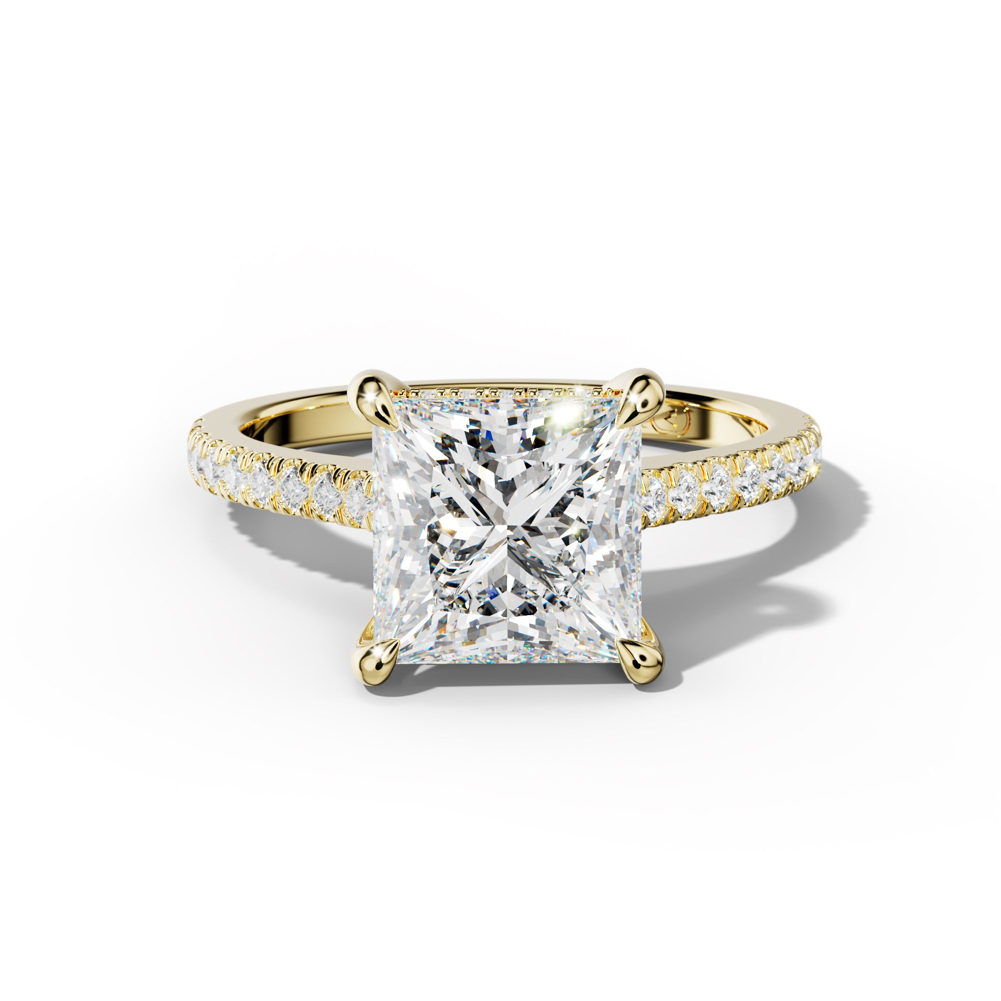 Alexis Princess Cut Engagement Ring