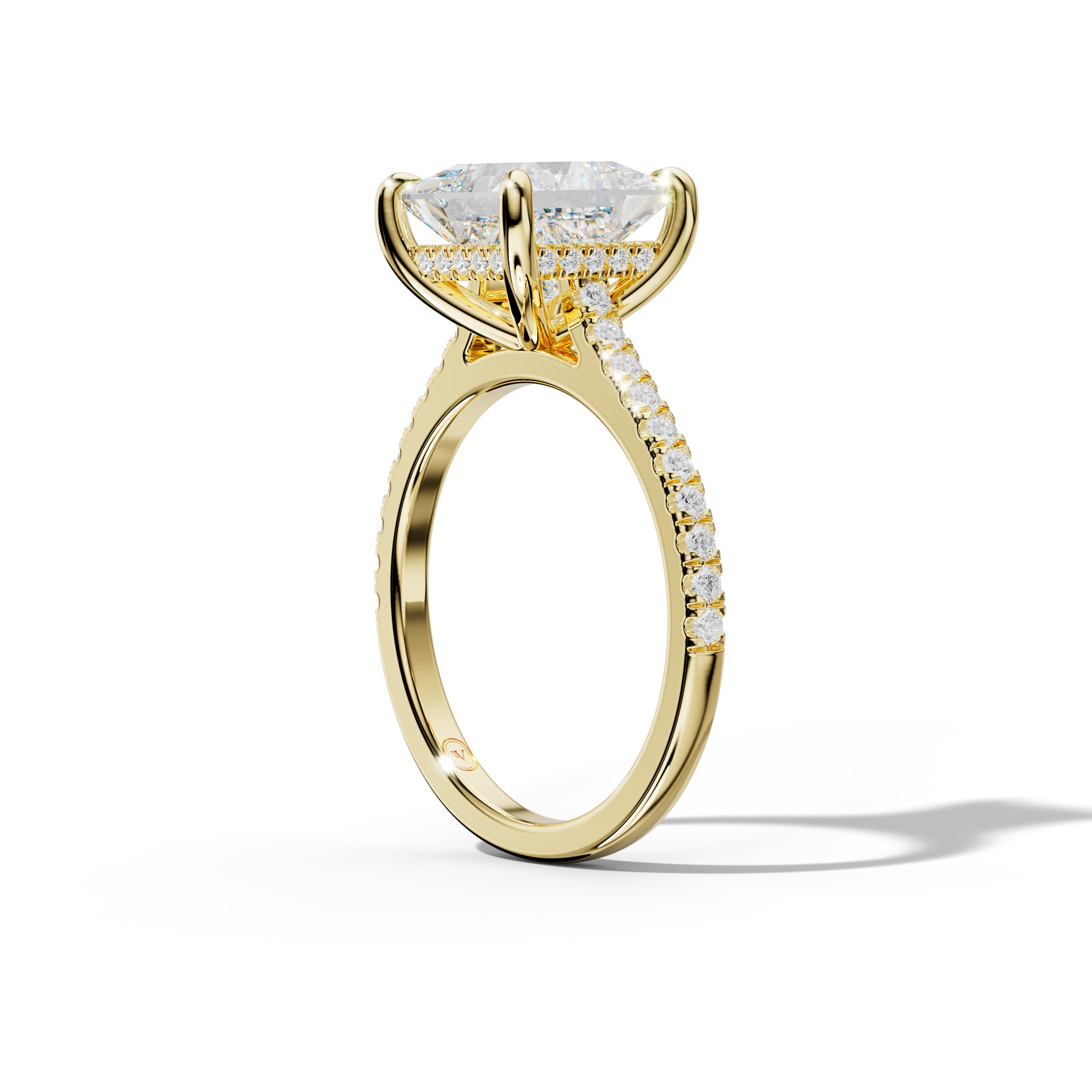 Alexis Princess Cut Engagement Ring