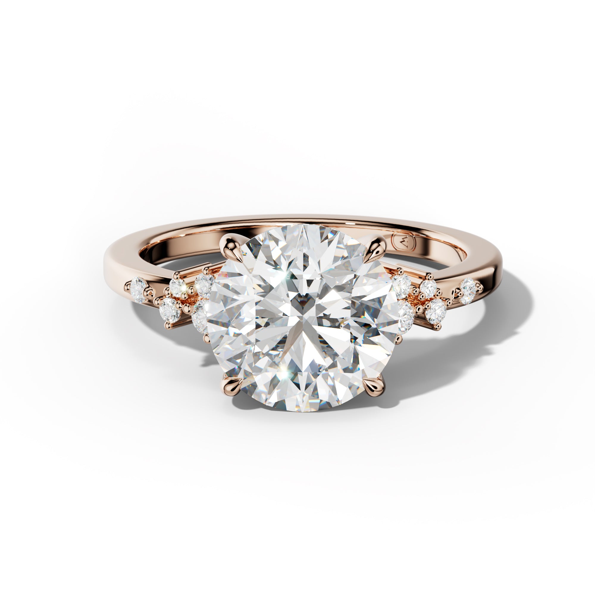 Elise Round Diamond Engagement Ring