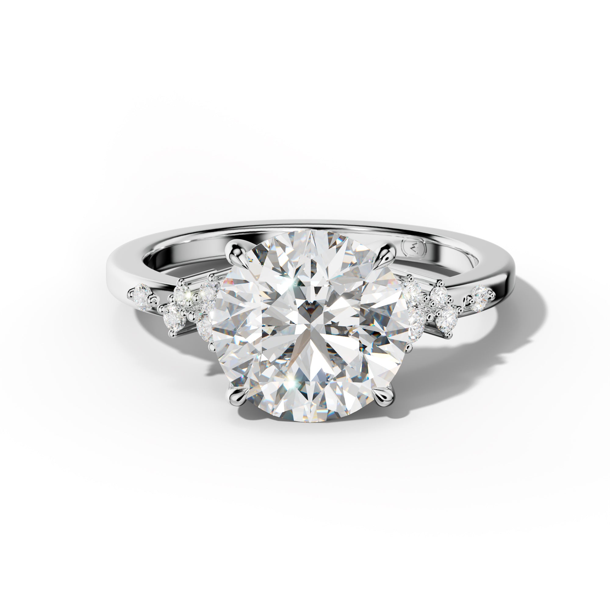 Elise Round Diamond Engagement Ring