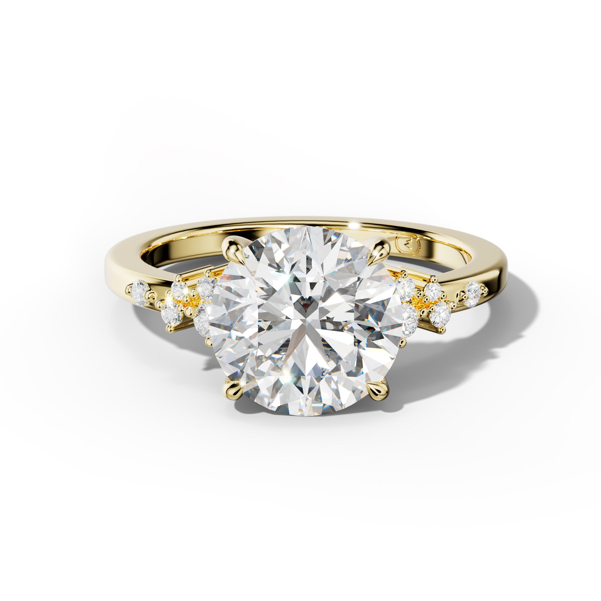 Elise Round Diamond Engagement Ring