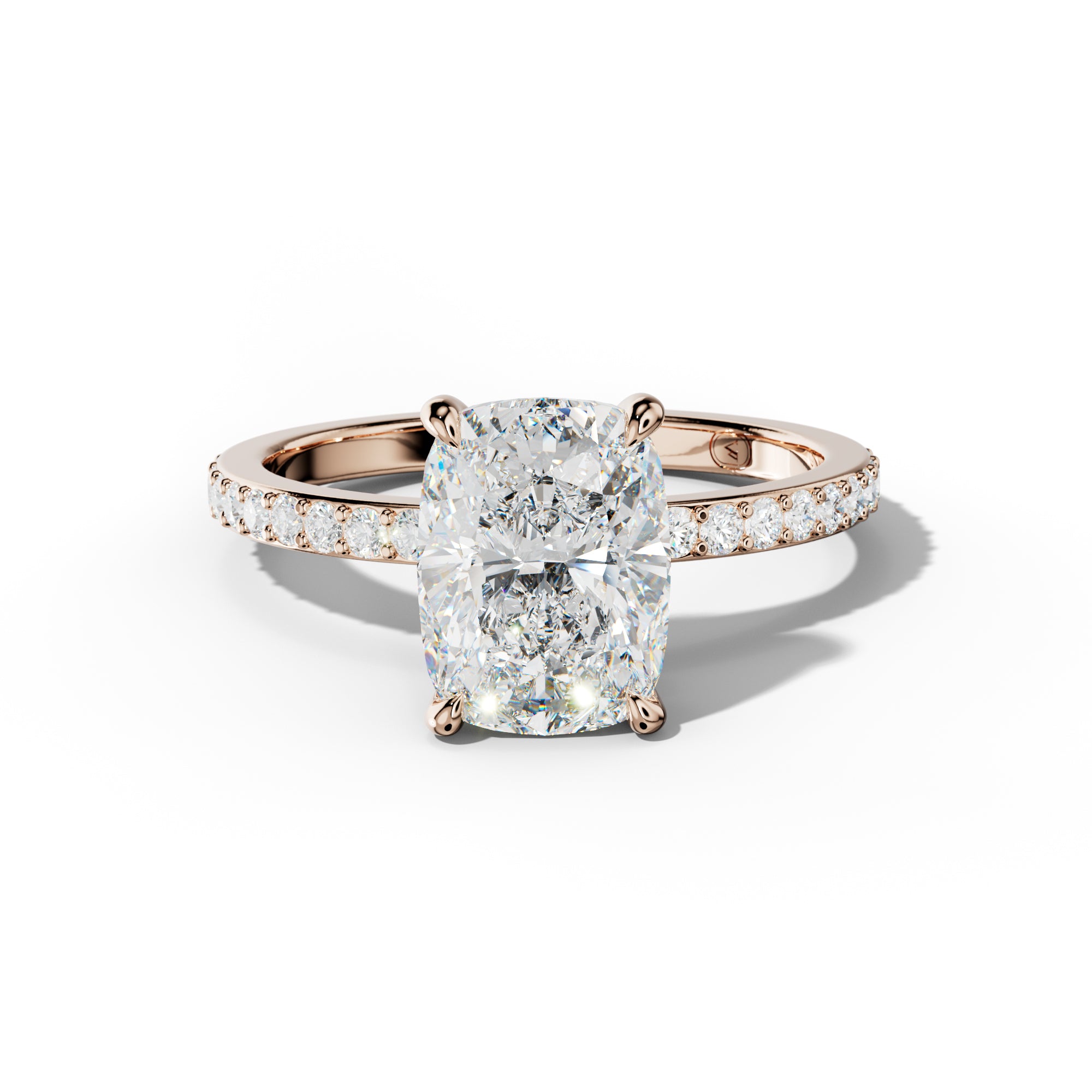 Olivia Elongated Cushion Cut Diamond Engagement Ring