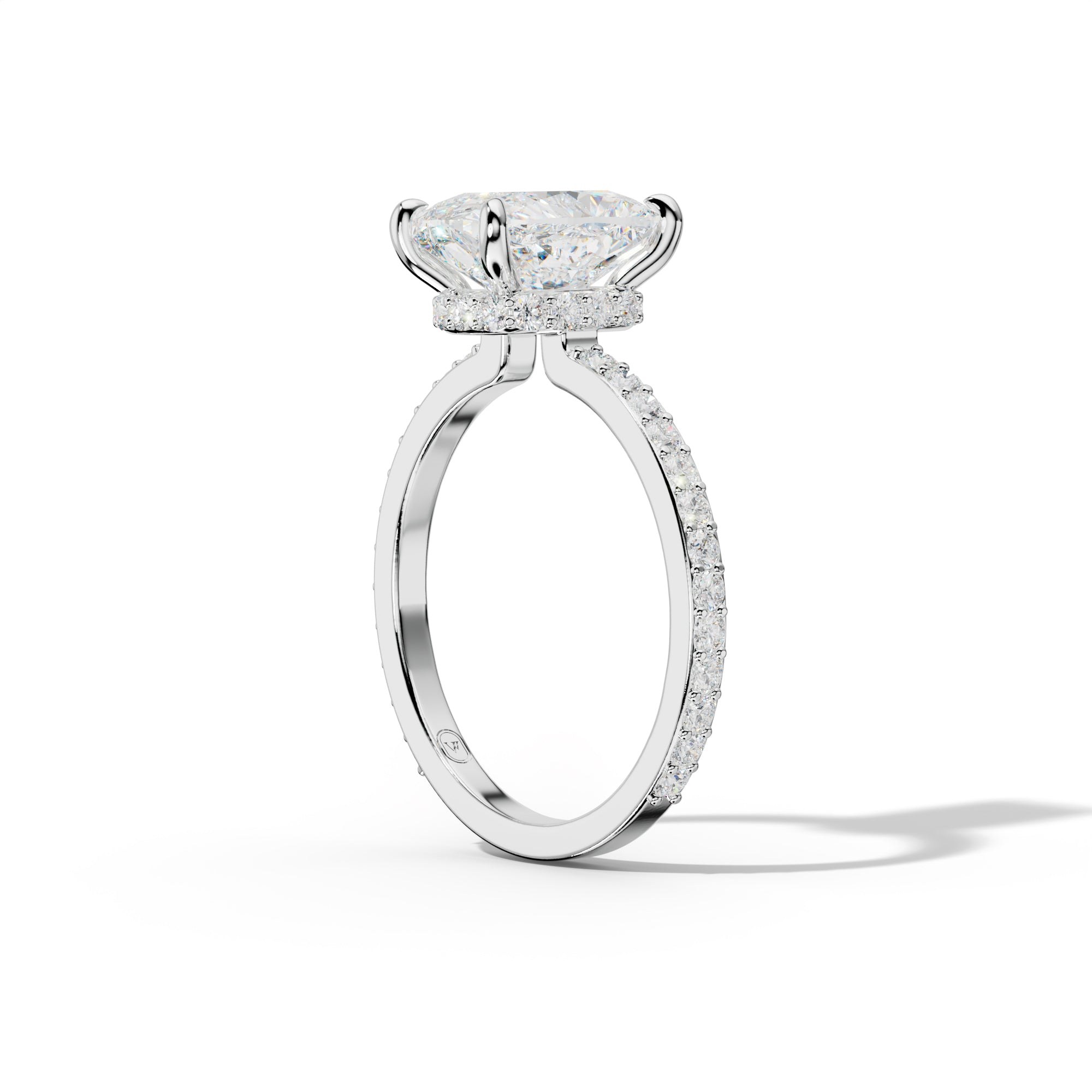 Olivia Elongated Cushion Cut Diamond Engagement Ring
