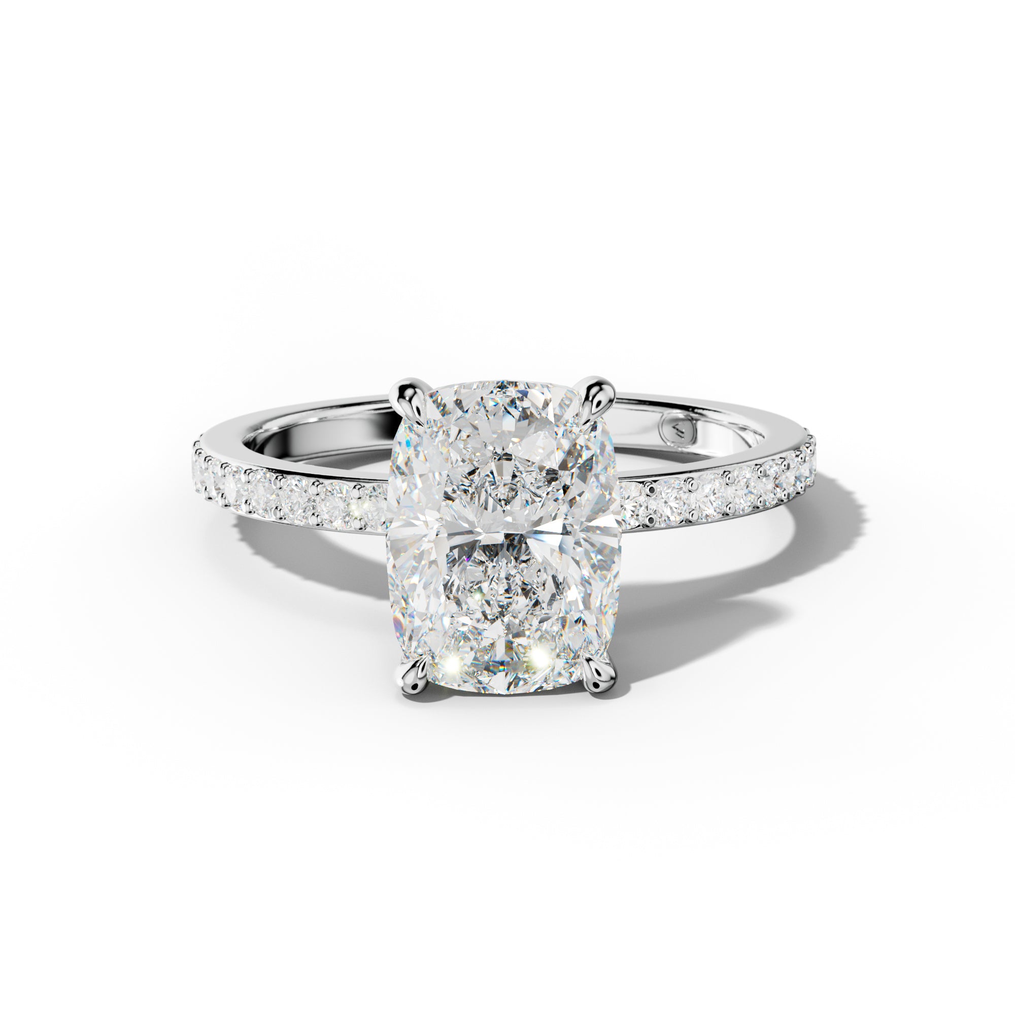 Olivia Elongated Cushion Cut Diamond Engagement Ring