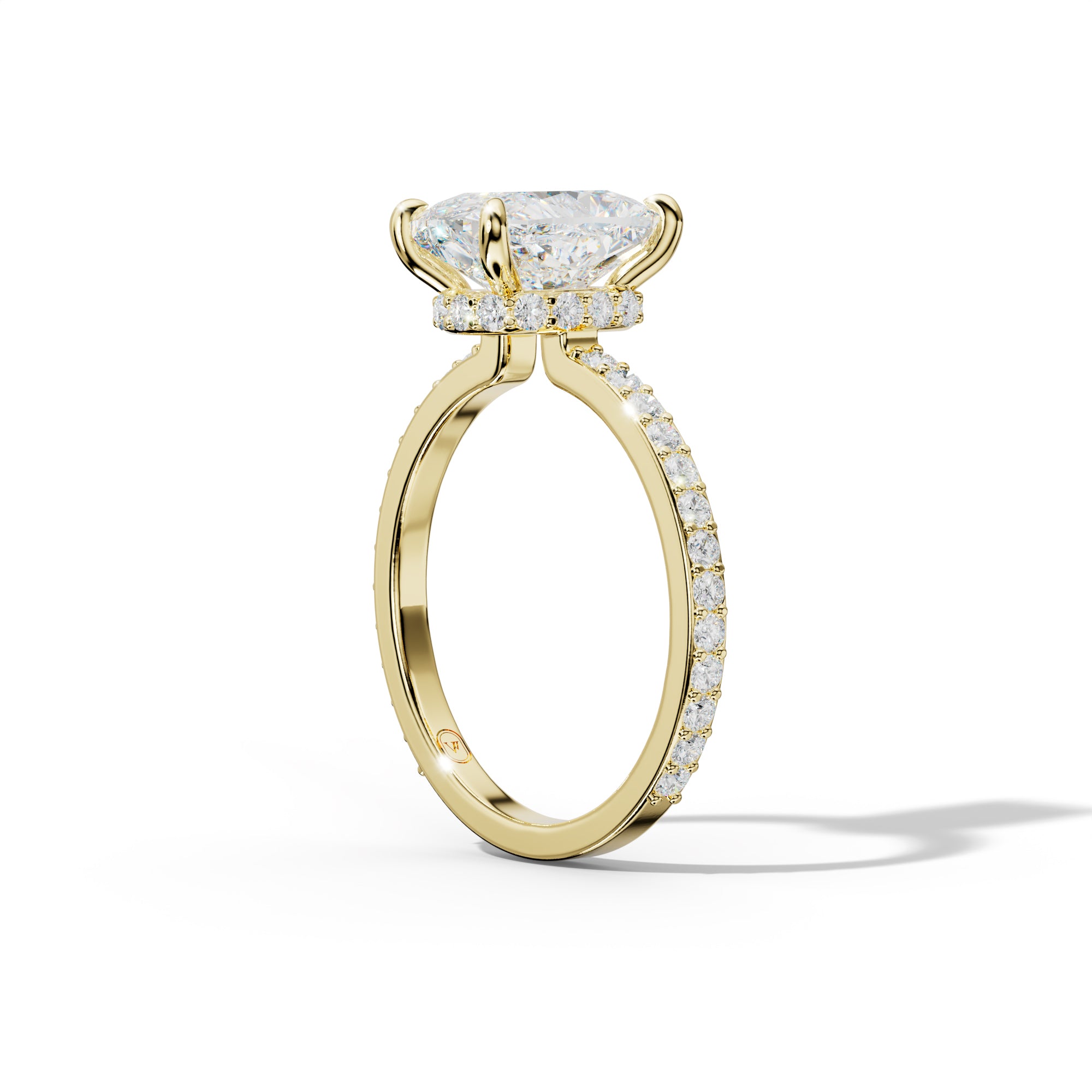 Olivia Elongated Cushion Cut Diamond Engagement Ring