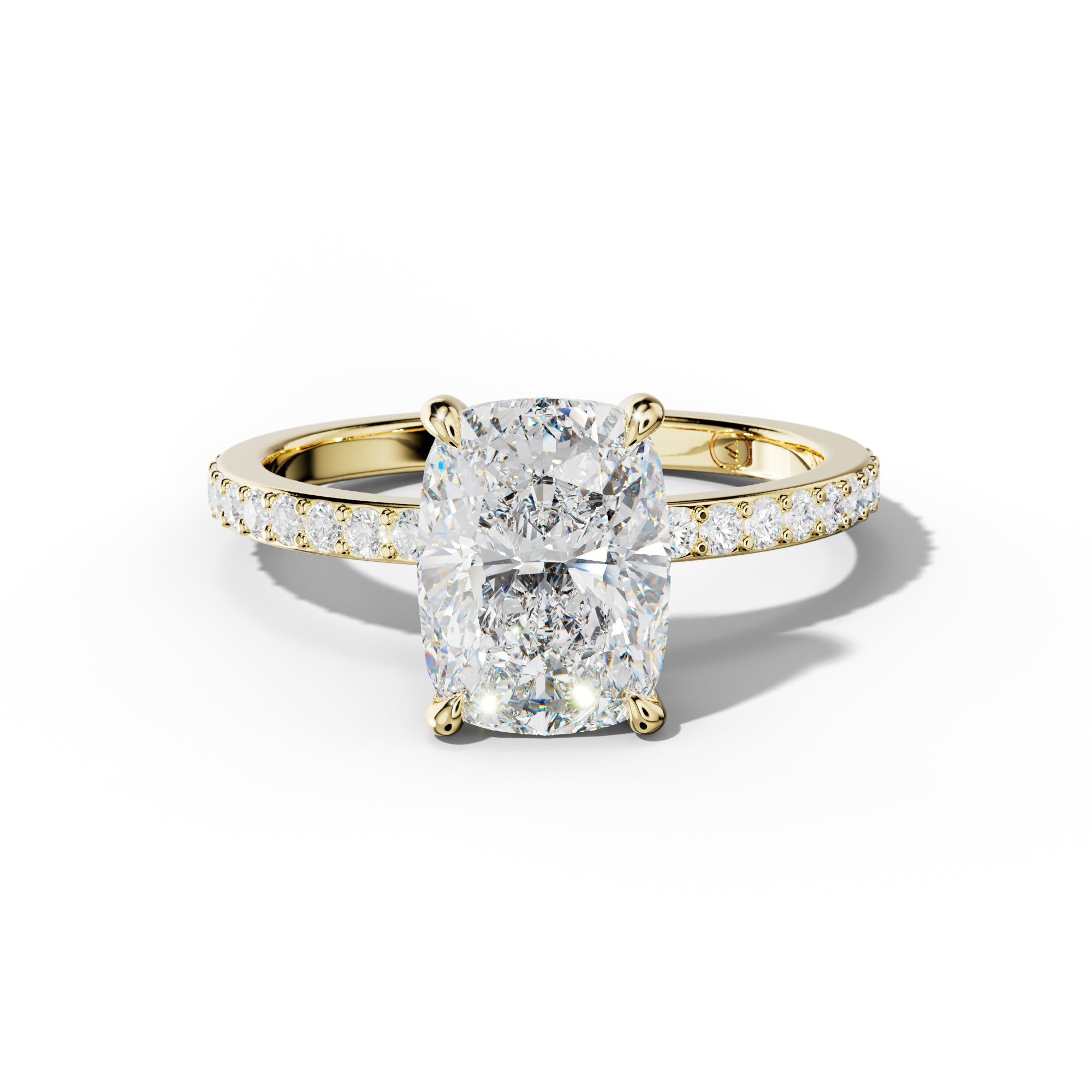 Olivia Elongated Cushion Cut Diamond Engagement Ring