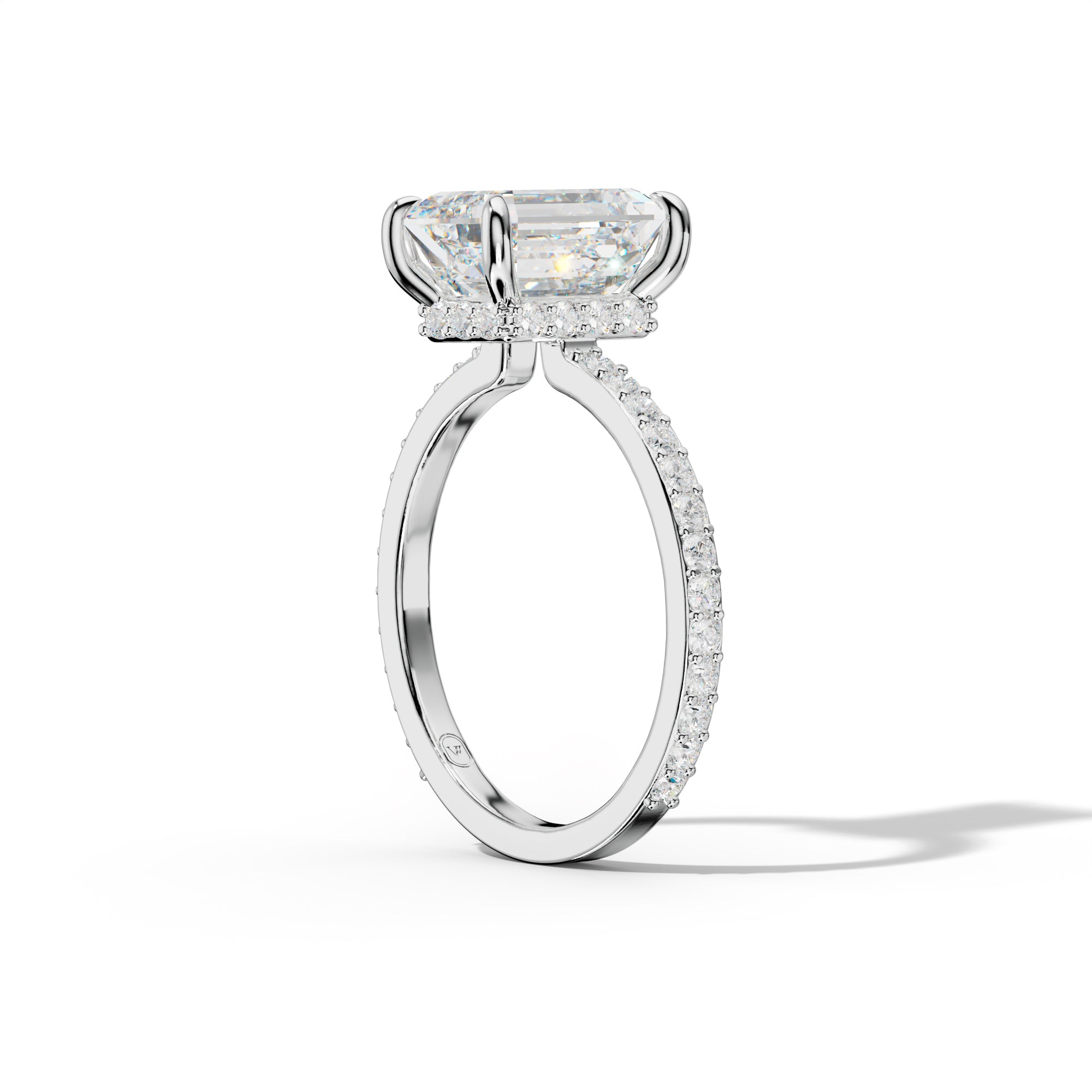 Olivia Emerald Cut Diamond Engagement Ring