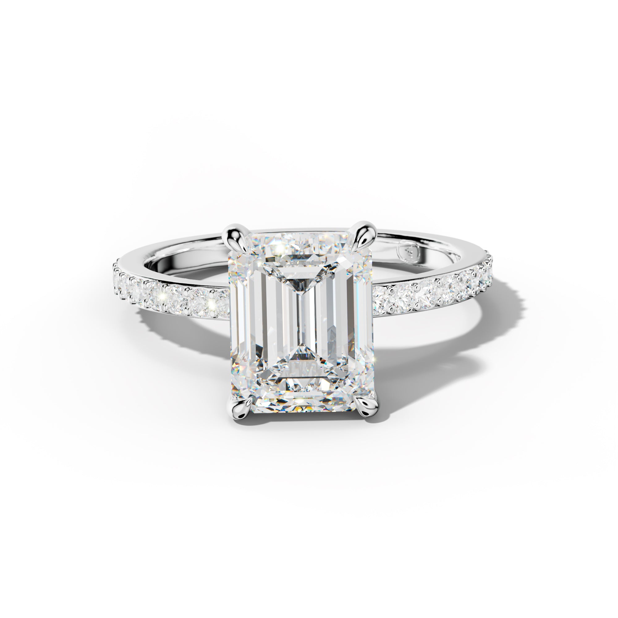 Olivia Emerald Cut Diamond Engagement Ring